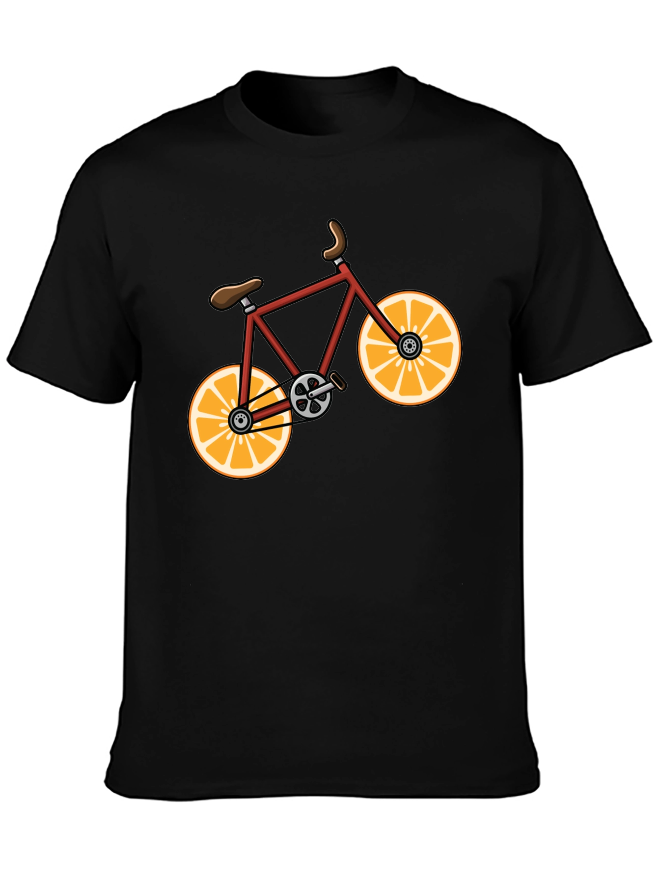 Orange Bike Graphic Tee - Fun & Stylish