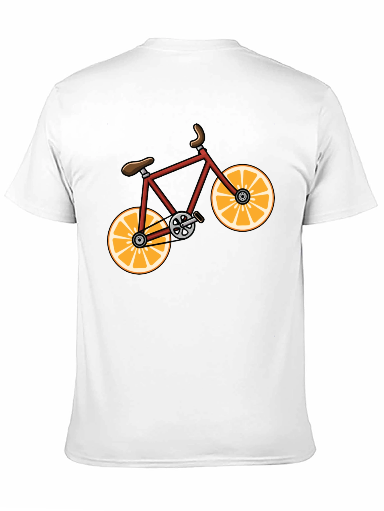 Orange Bike Graphic Tee - Fun & Stylish