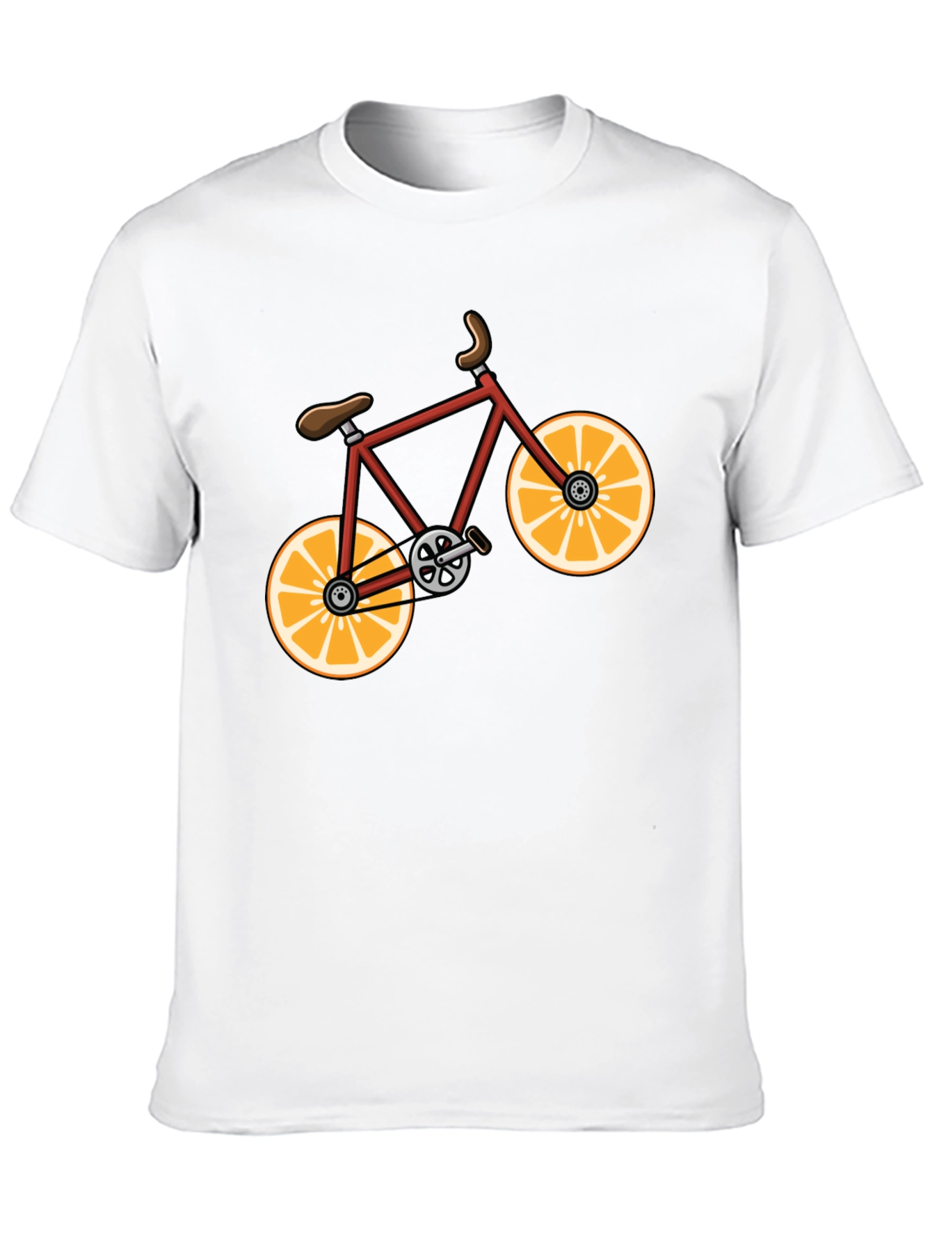 Orange Bike Graphic Tee - Fun & Stylish