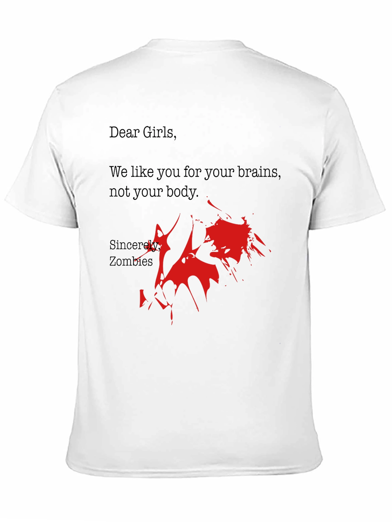 Zombie Brains T-Shirt - Funny Zombie Gift
