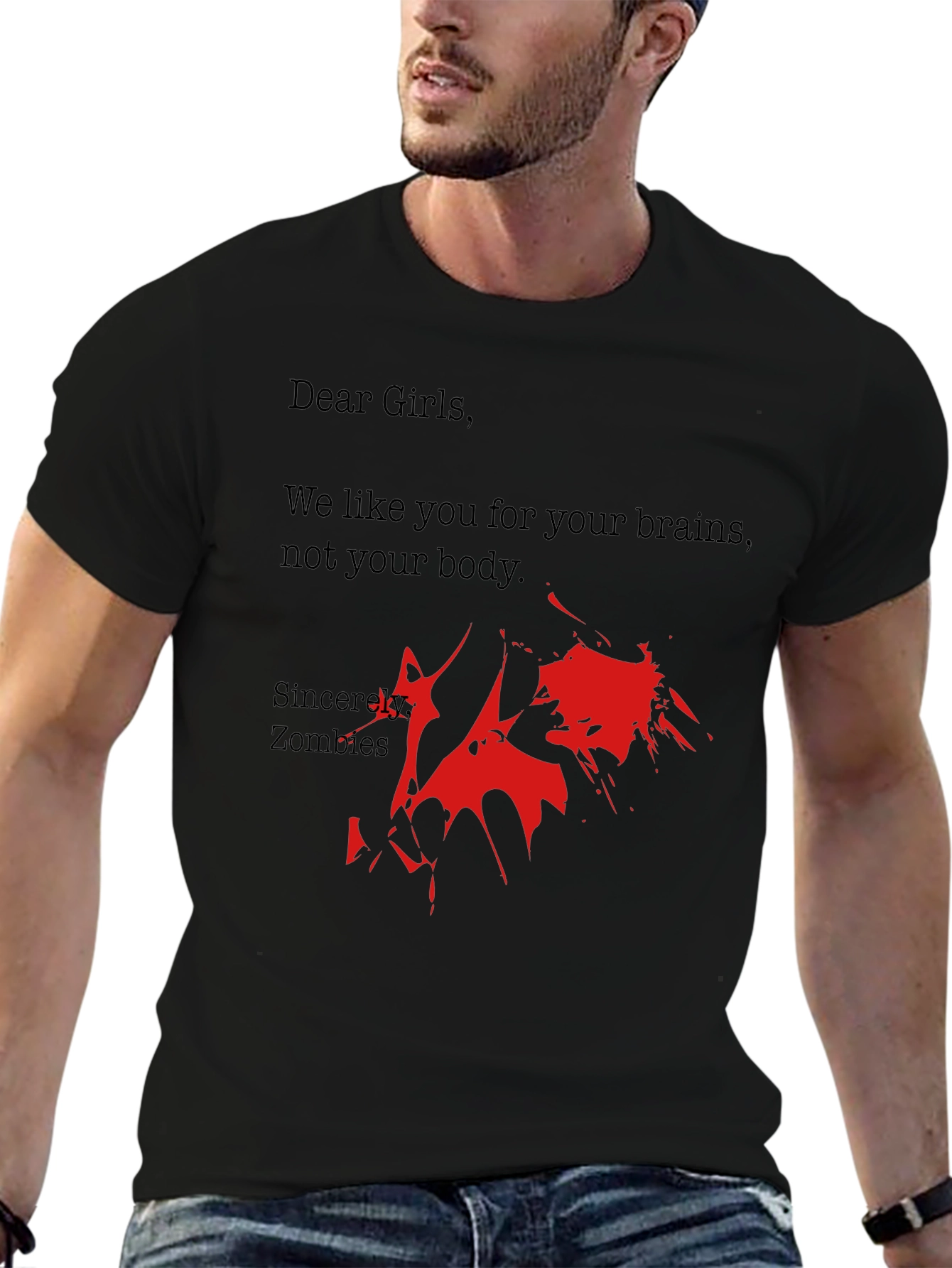 Zombie Brains T-Shirt - Funny Zombie Gift