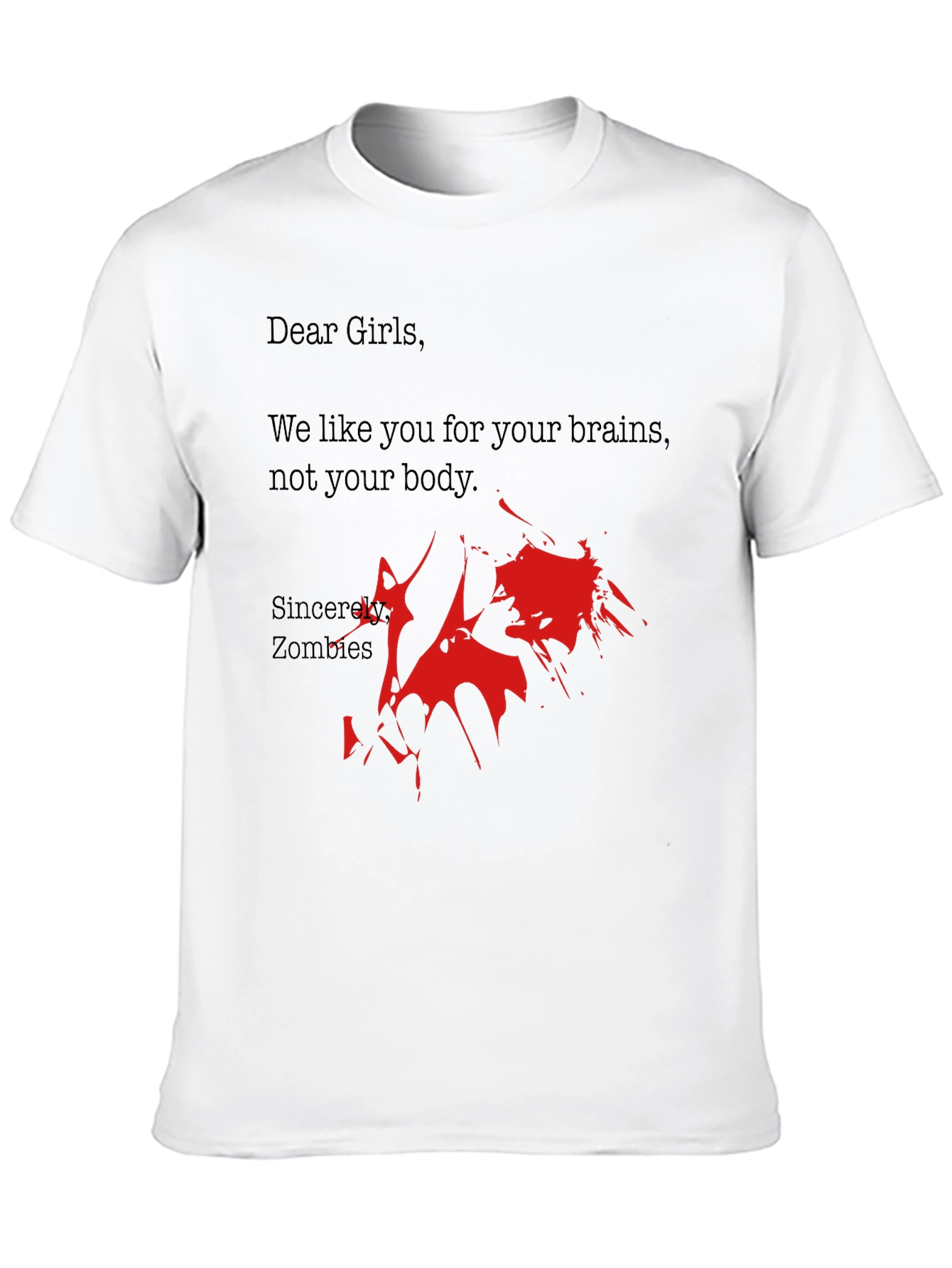 Zombie Brains T-Shirt - Funny Zombie Gift
