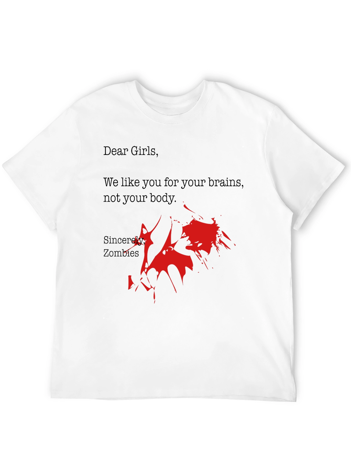Zombie Brains T-Shirt - Funny Zombie Gift