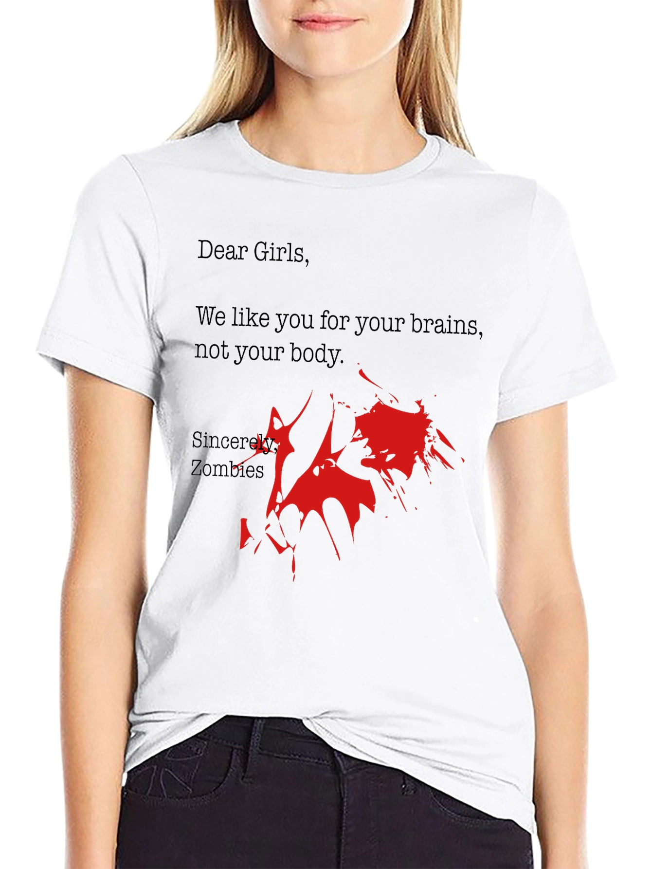 Zombie Brains T-Shirt - Funny Zombie Gift