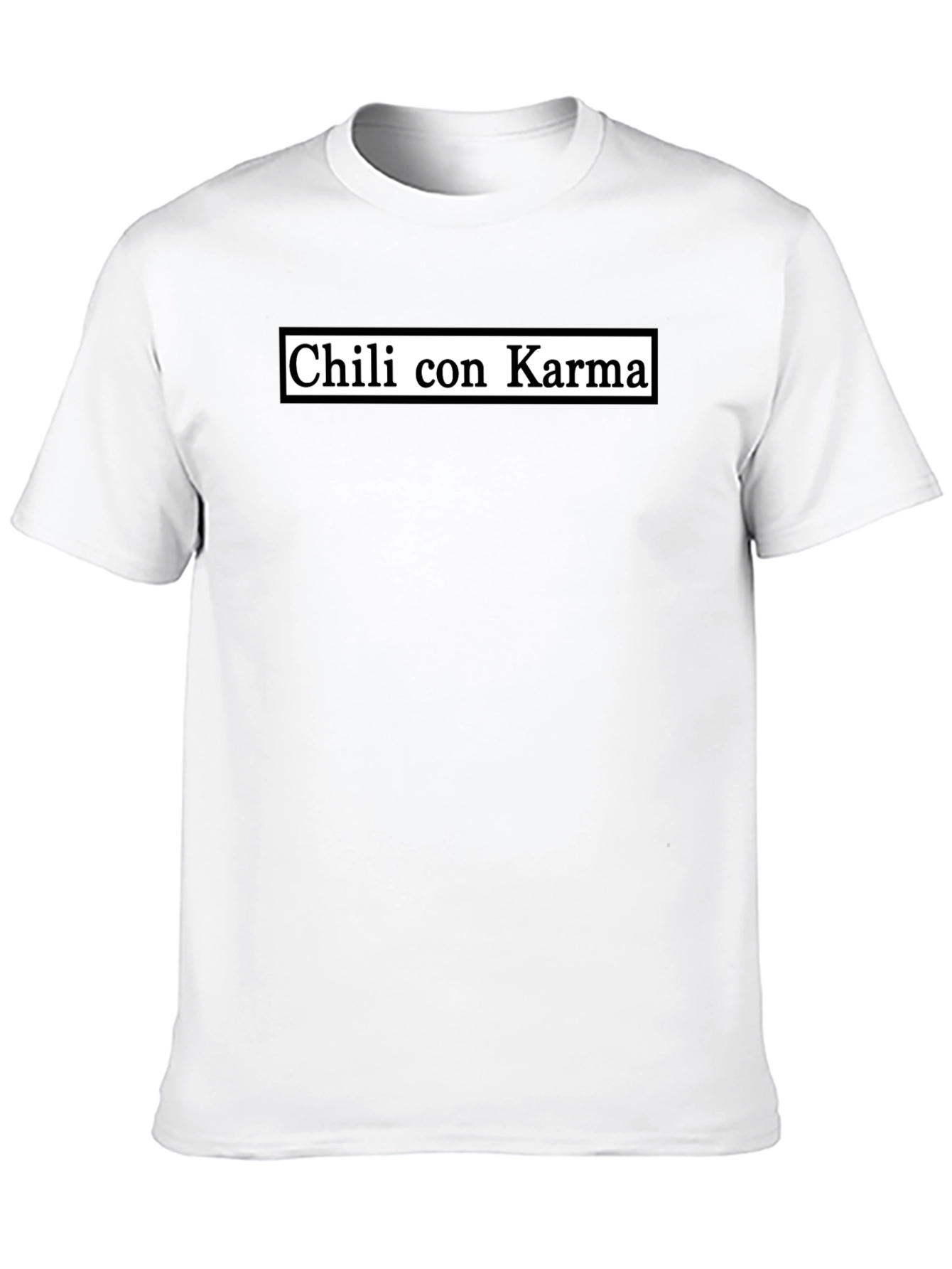 Chili con Karma Graphic T-Shirt - Black Casual Tee