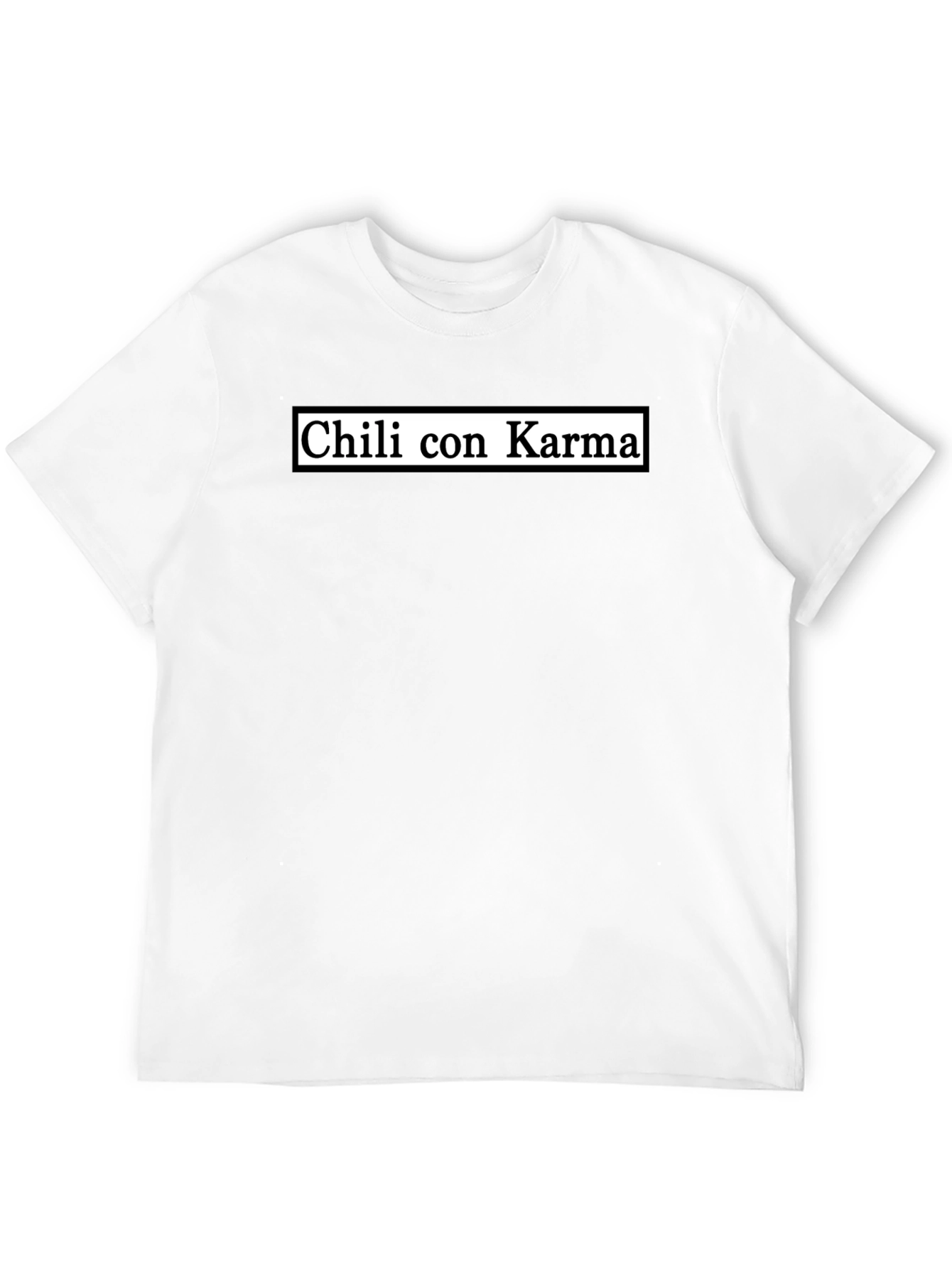 Chili con Karma Graphic T-Shirt - Black Casual Tee