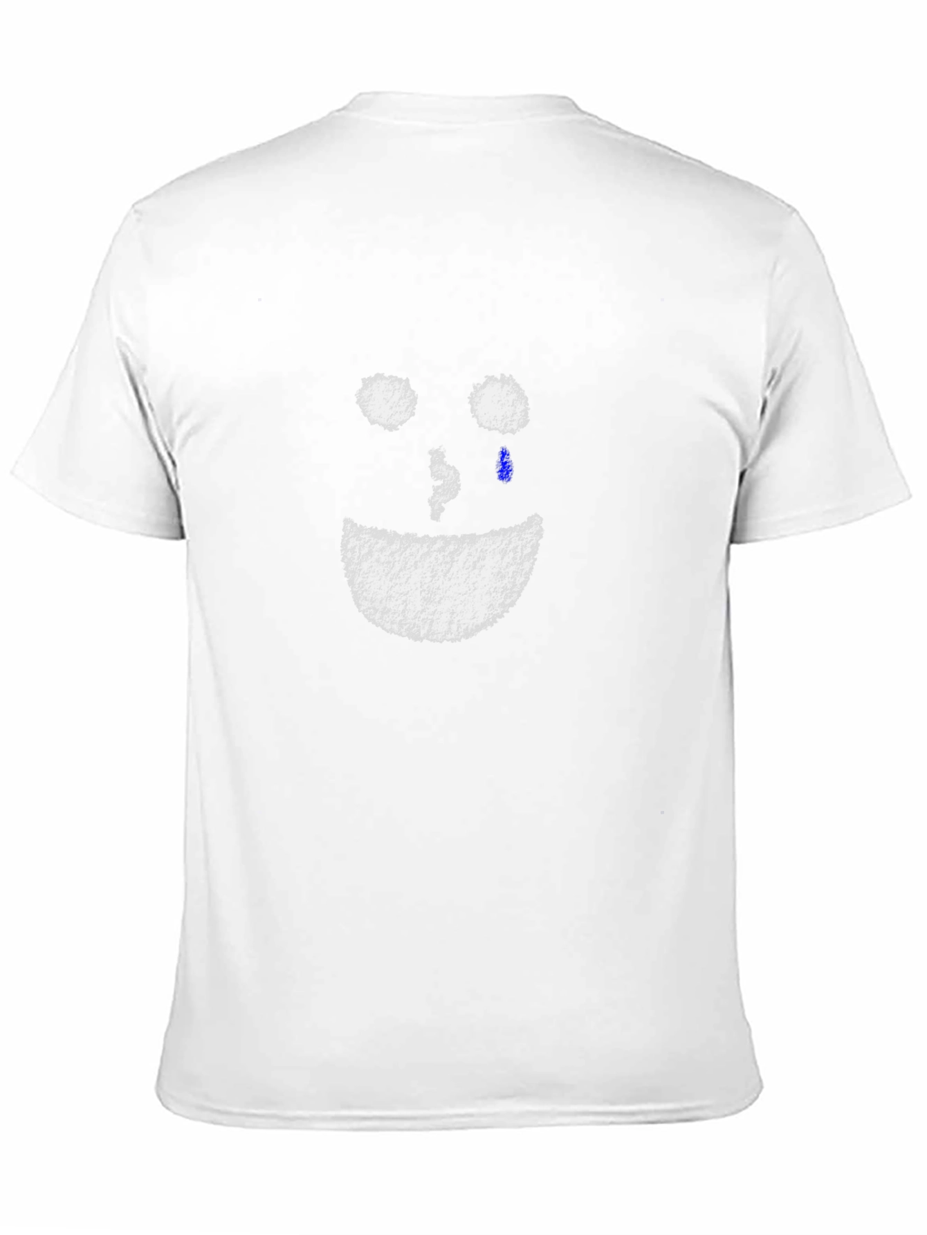 Sad Smiley Black T-Shirt - Comfort Fit