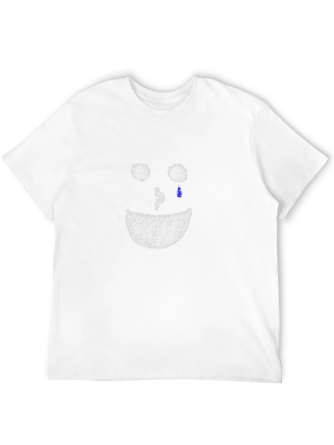 Sad Smiley Black T-Shirt - Comfort Fit