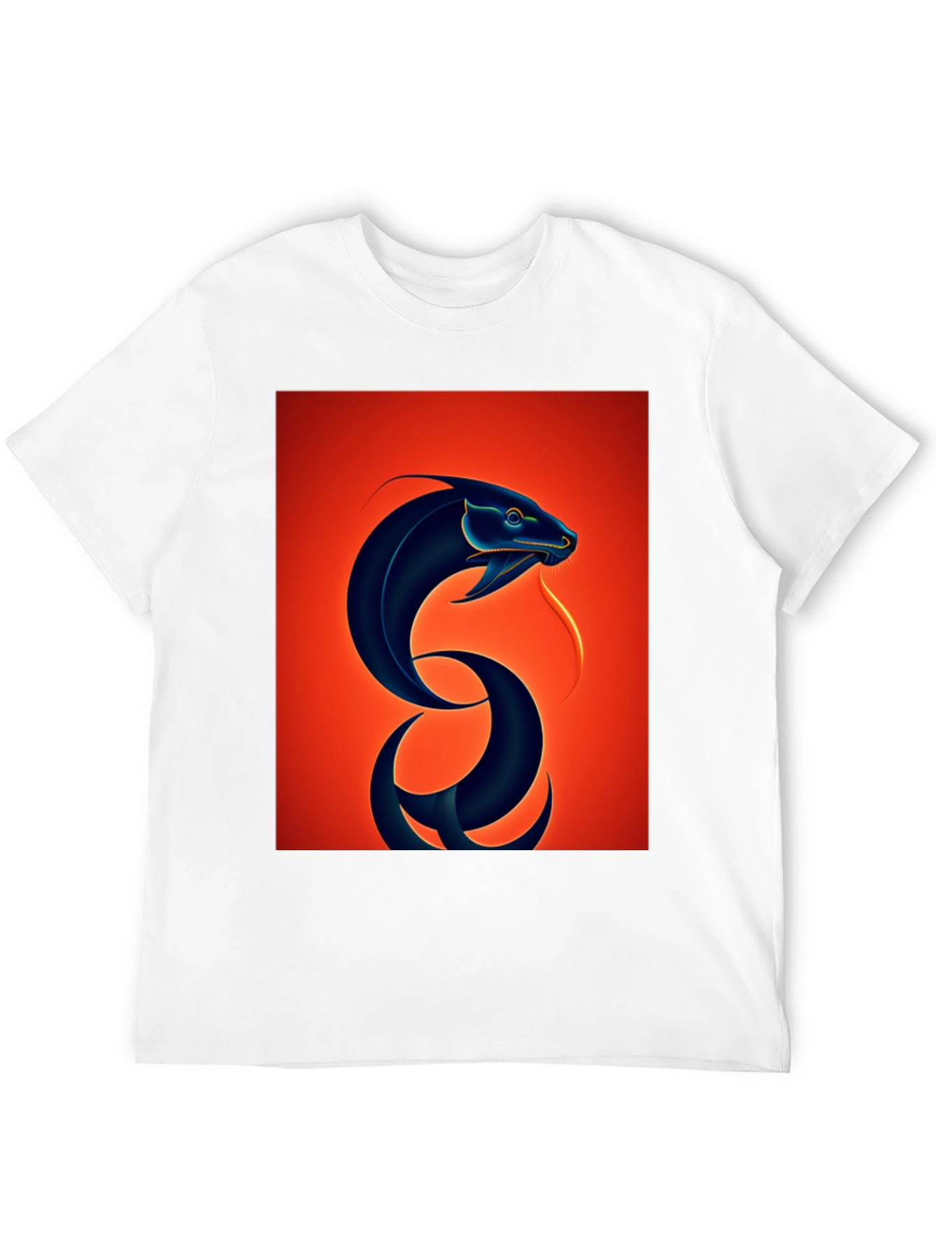 Snake Graphic Tee - Bold Serpent Design