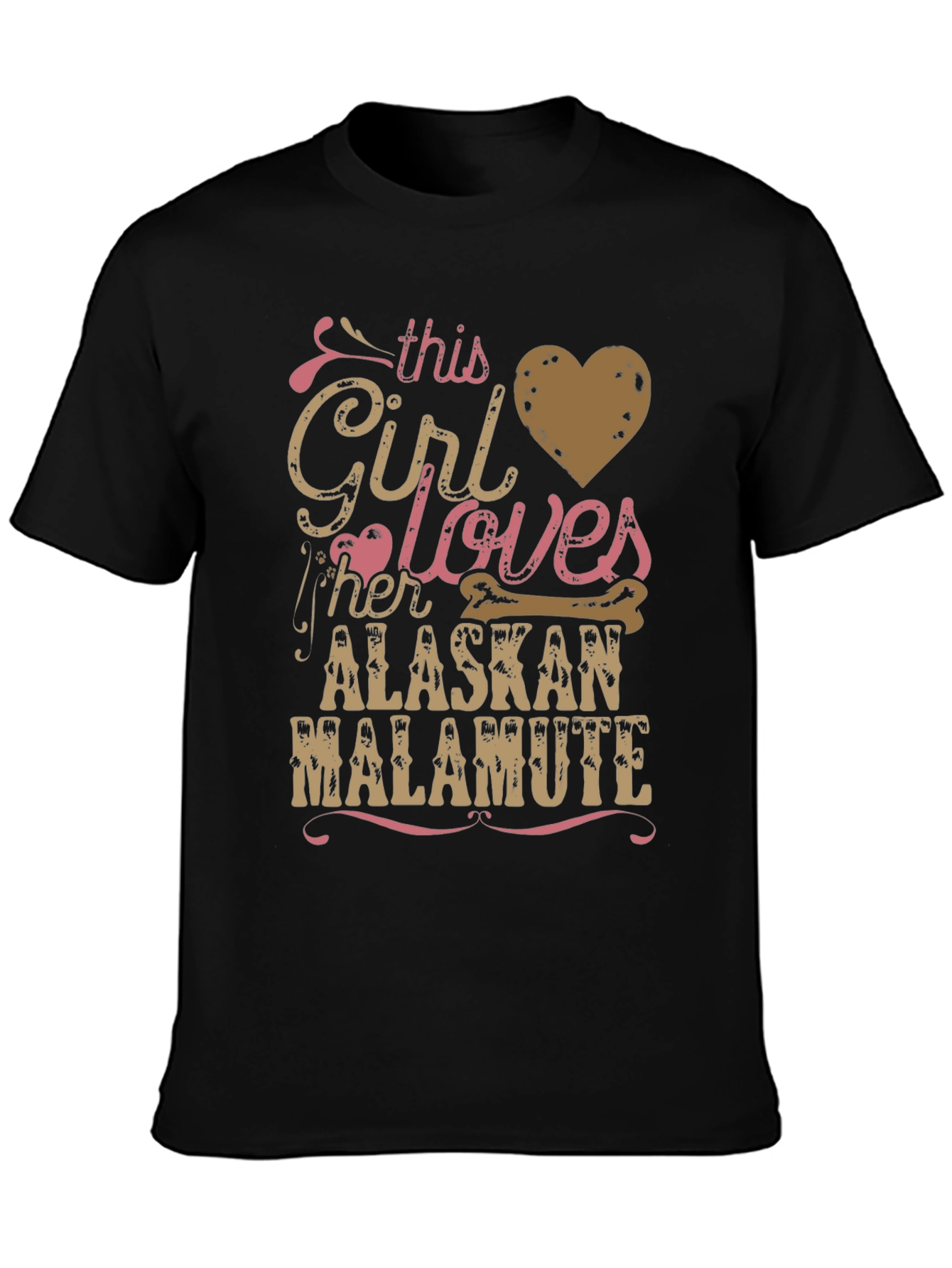 Alaskan Malamute Girls T-Shirt