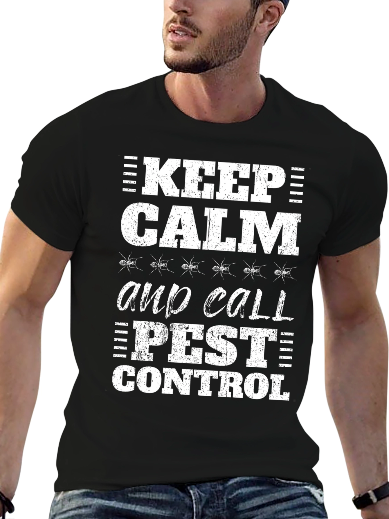 Keep Calm Pest Control Graphic Tee