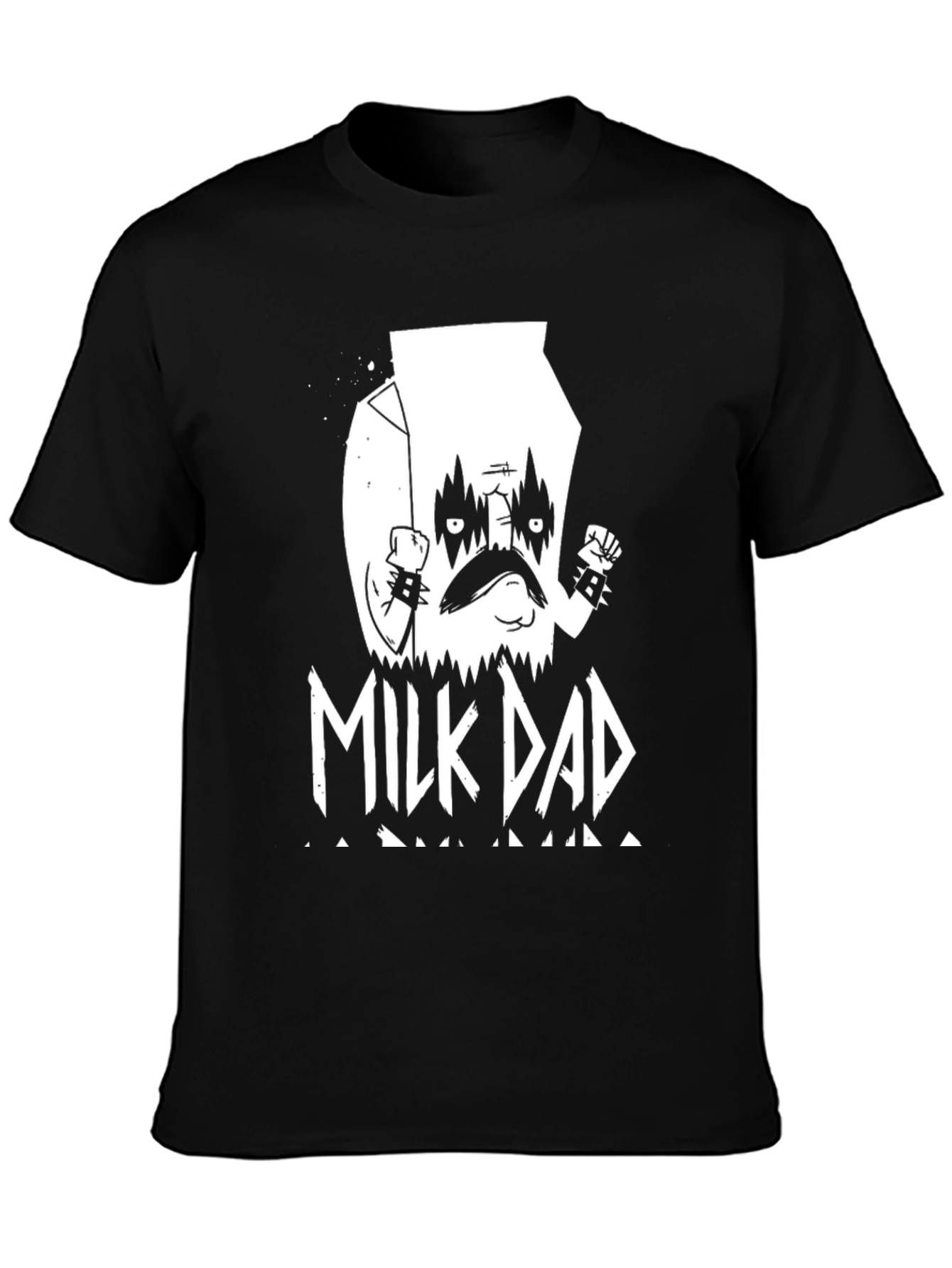 Milk Dad Black Metal T-Shirt