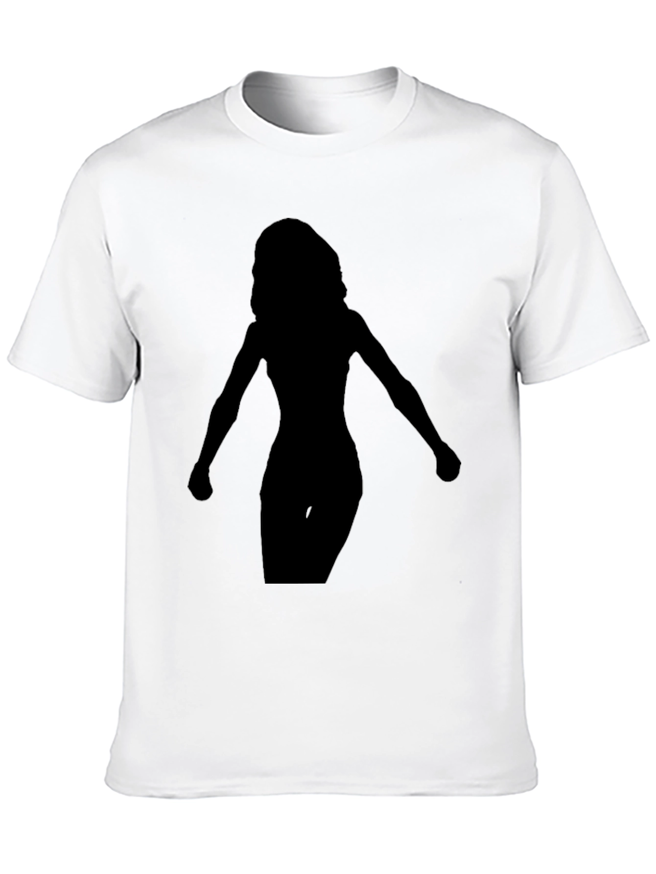 Silhouette Graphic Tee - Modern Fit Black T-Shirt