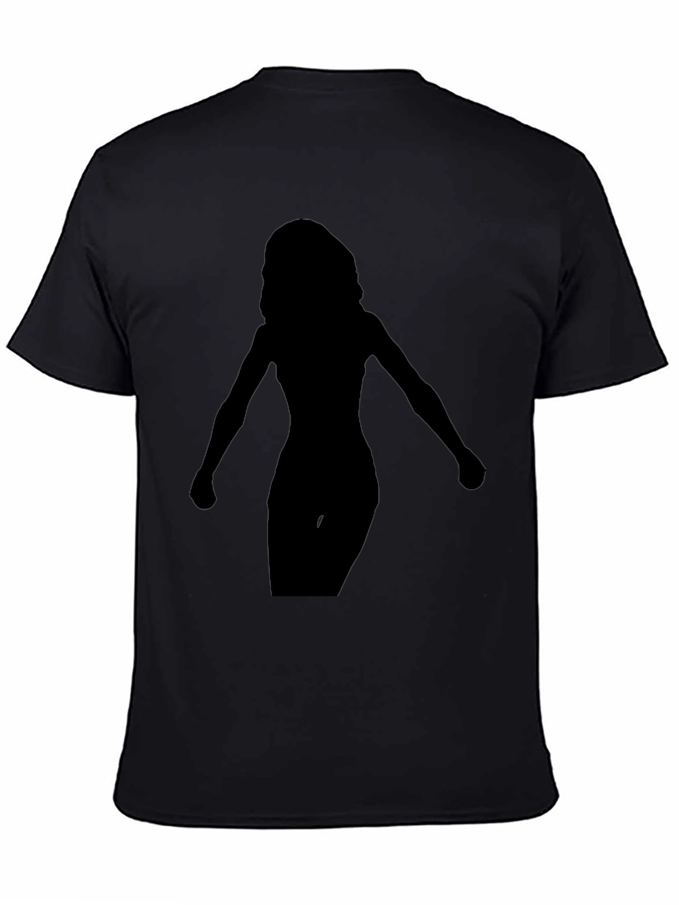 Silhouette Graphic Tee - Modern Fit Black T-Shirt