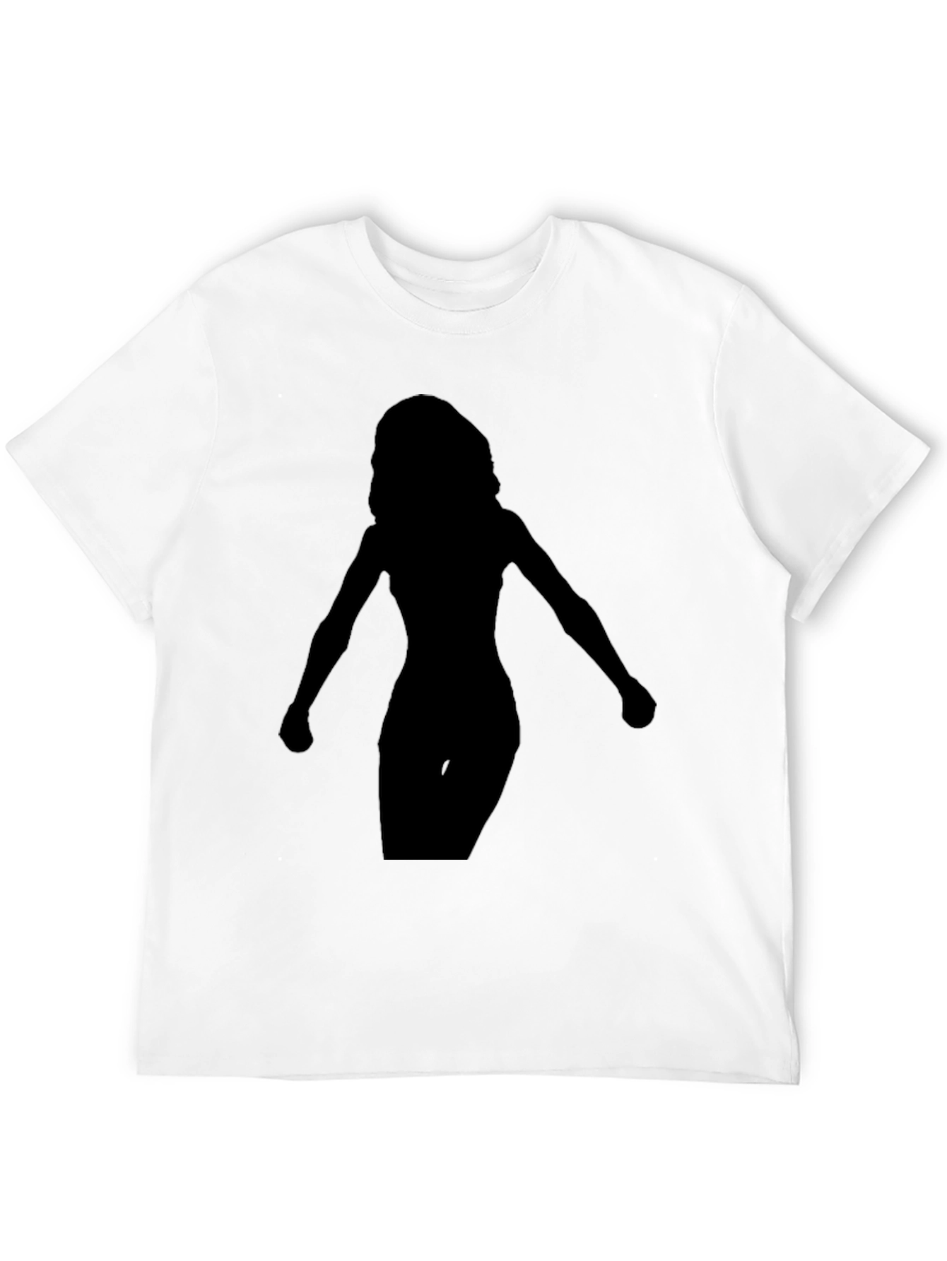 Silhouette Graphic Tee - Modern Fit Black T-Shirt