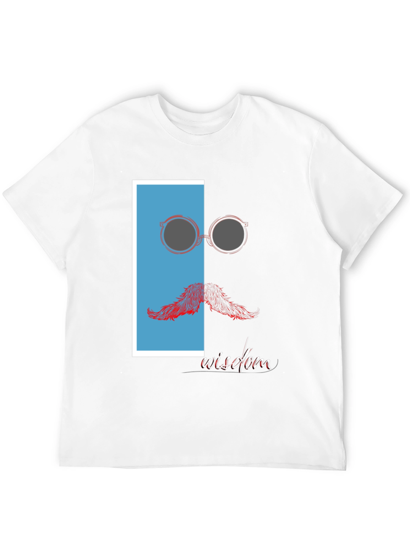 Wisdom Graphic Print Crew Neck T-Shirt