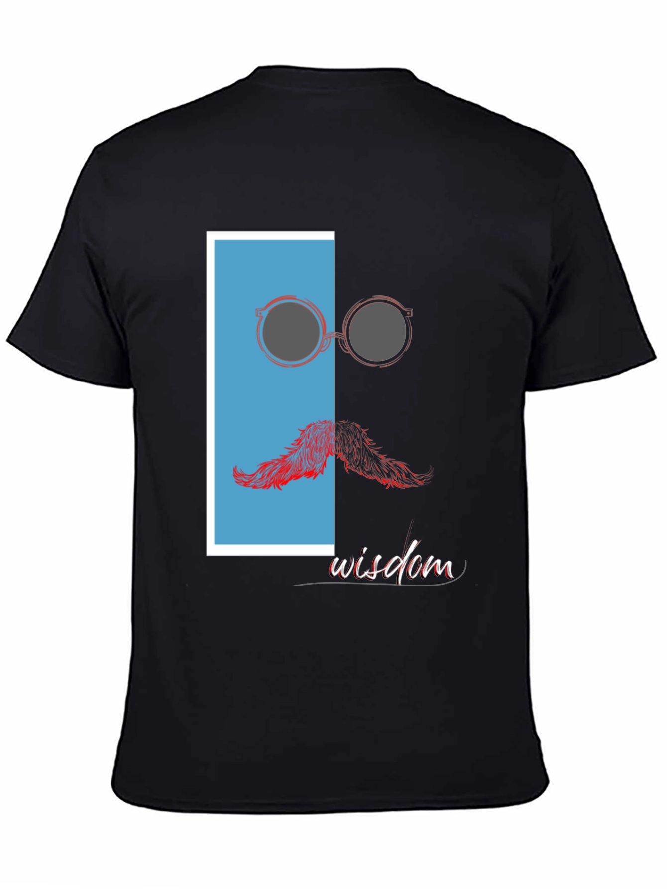 Wisdom Graphic Print Crew Neck T-Shirt
