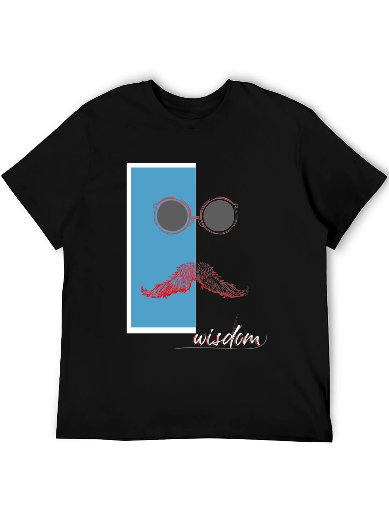 Wisdom Graphic Print Crew Neck T-Shirt