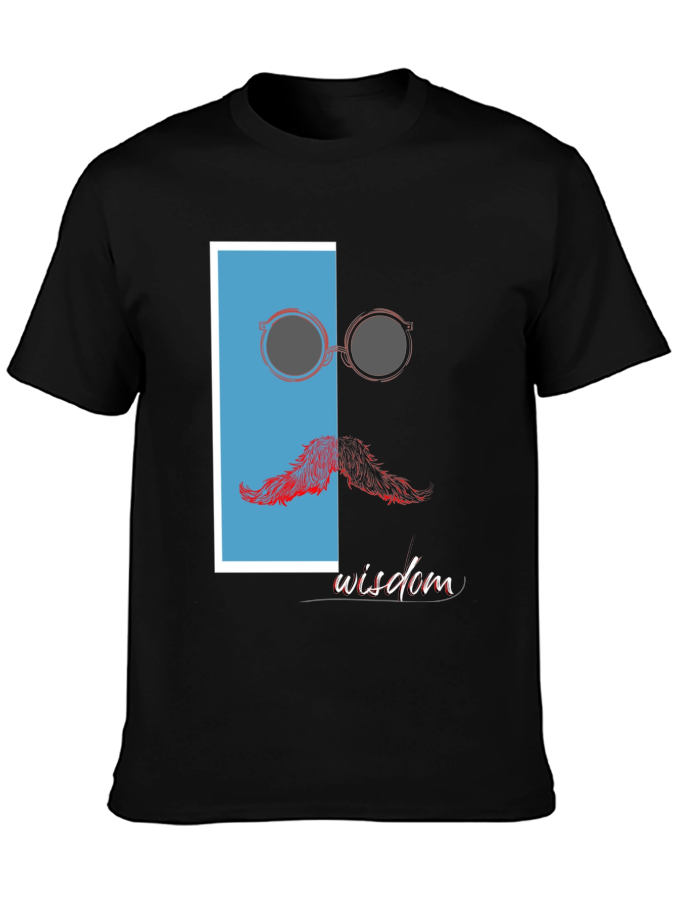 Wisdom Graphic Print Crew Neck T-Shirt