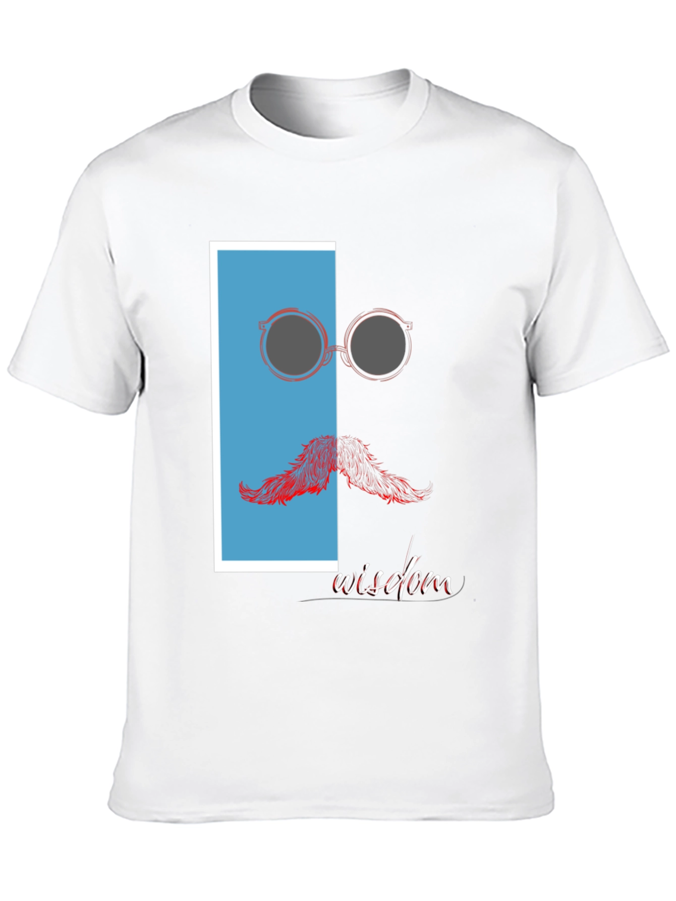 Wisdom Graphic Print Crew Neck T-Shirt