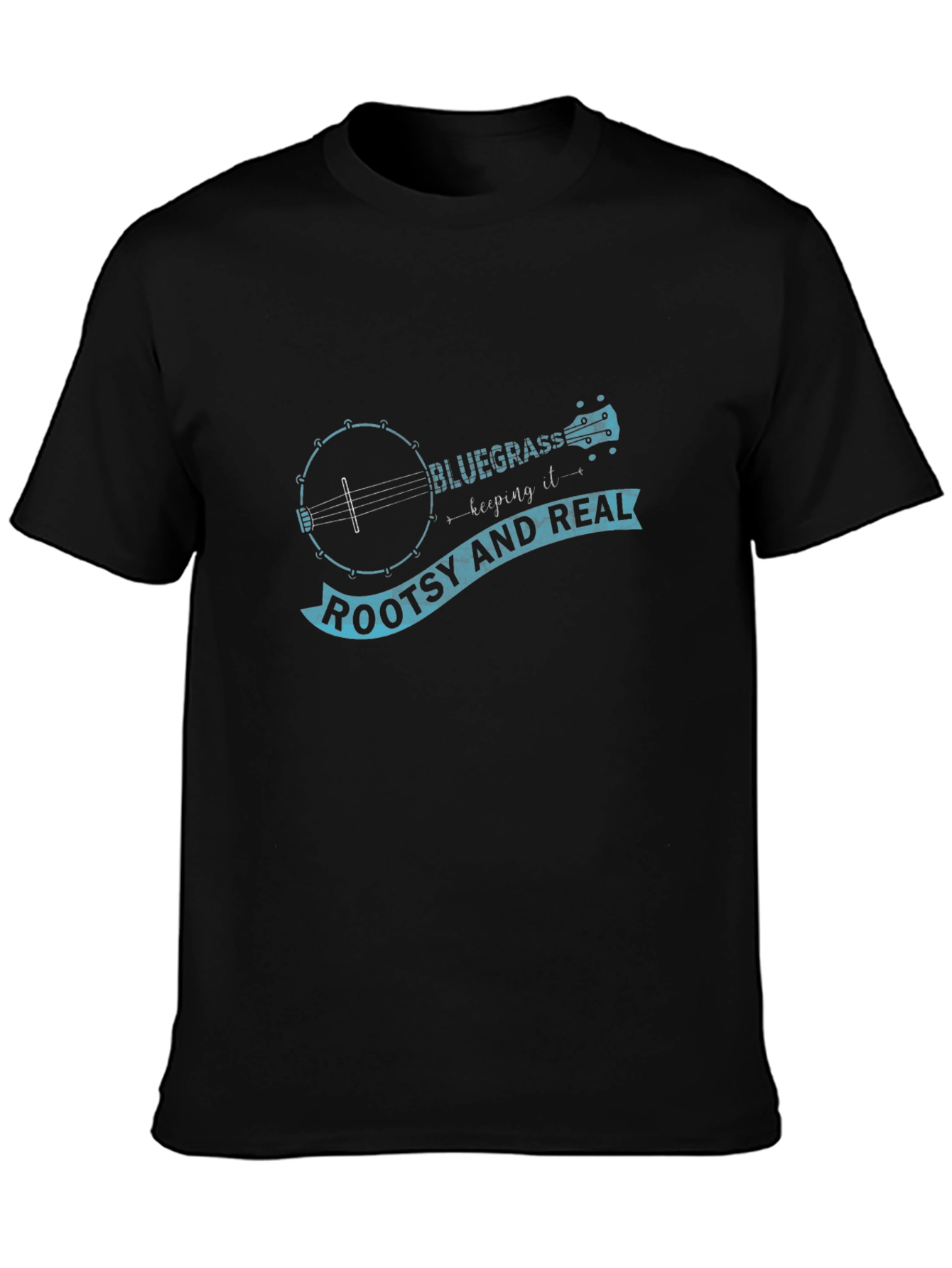 Bluegrass Banjo Roots T-Shirt - Black