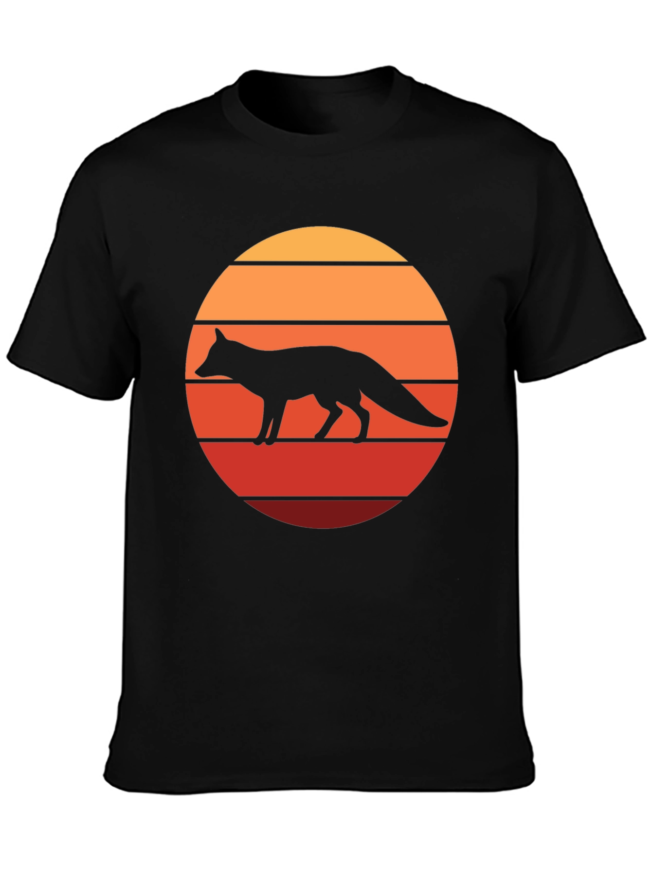 Retro Fox Sunset Graphic Tee
