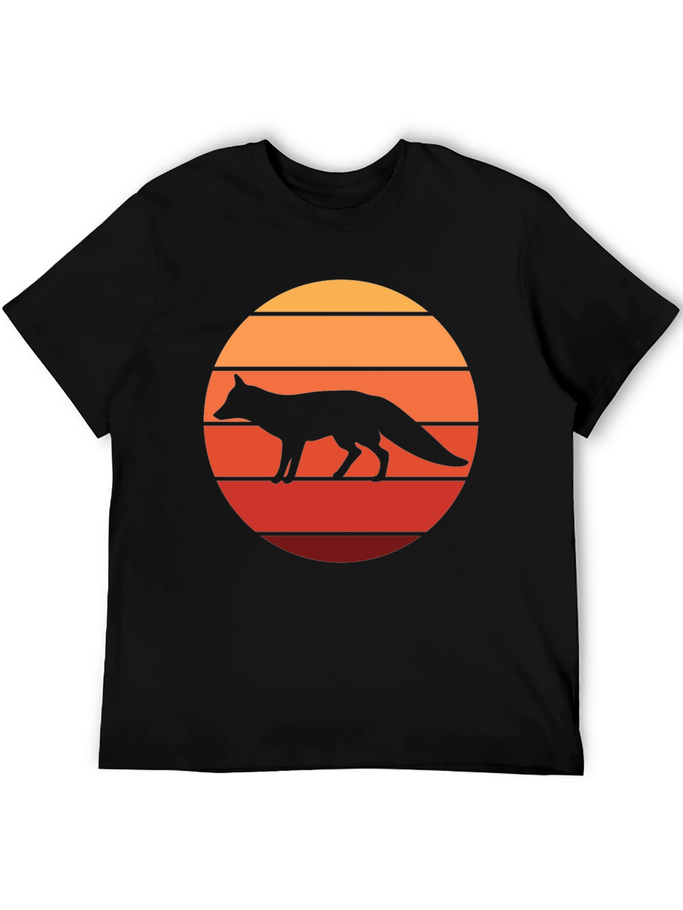 Retro Fox Sunset Graphic Tee