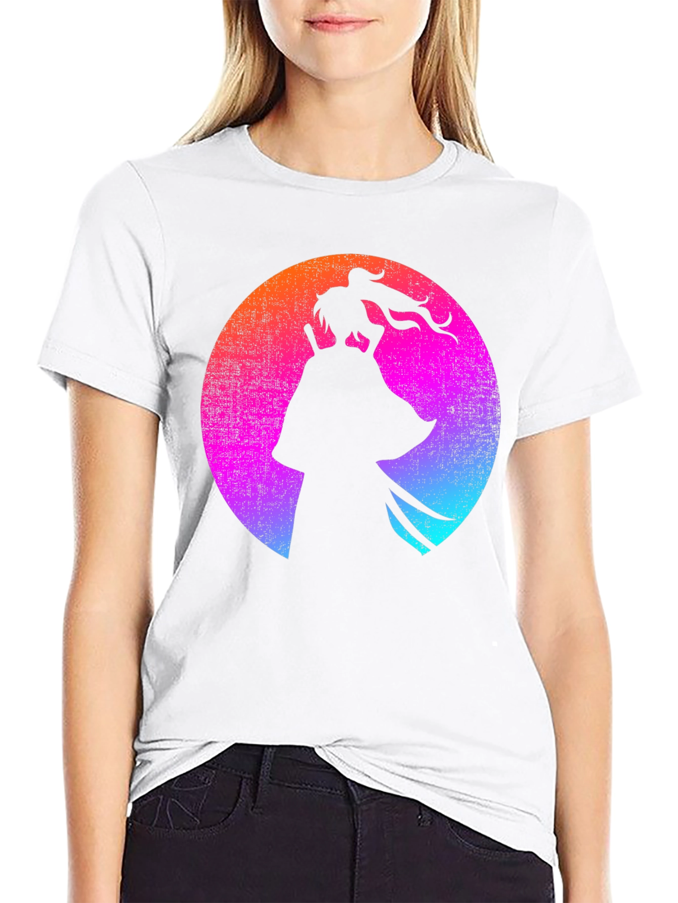 Samurai Silhouette T-Shirt - Retro Style