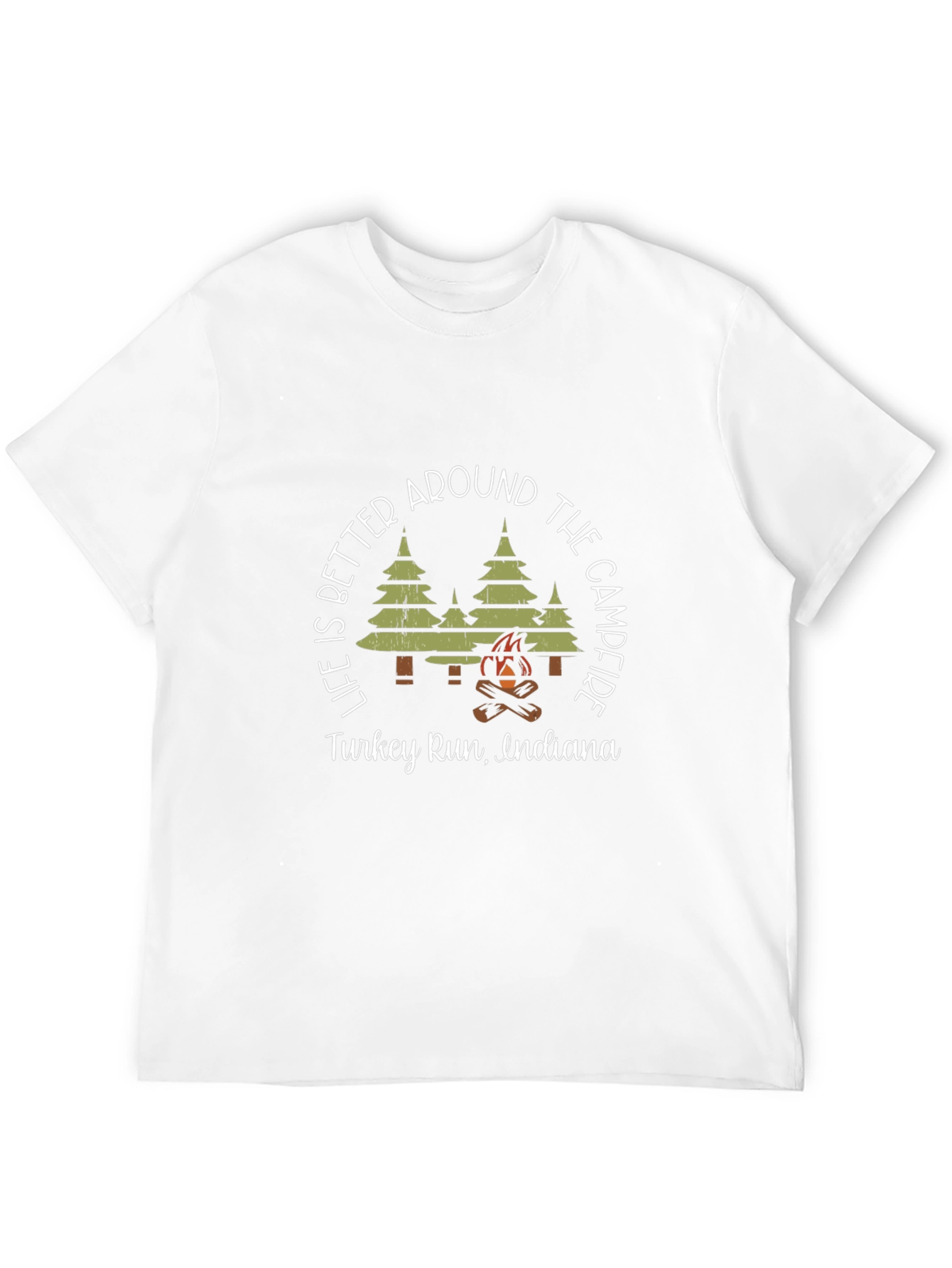 Turkey Run Indiana Campfire Graphic Tee