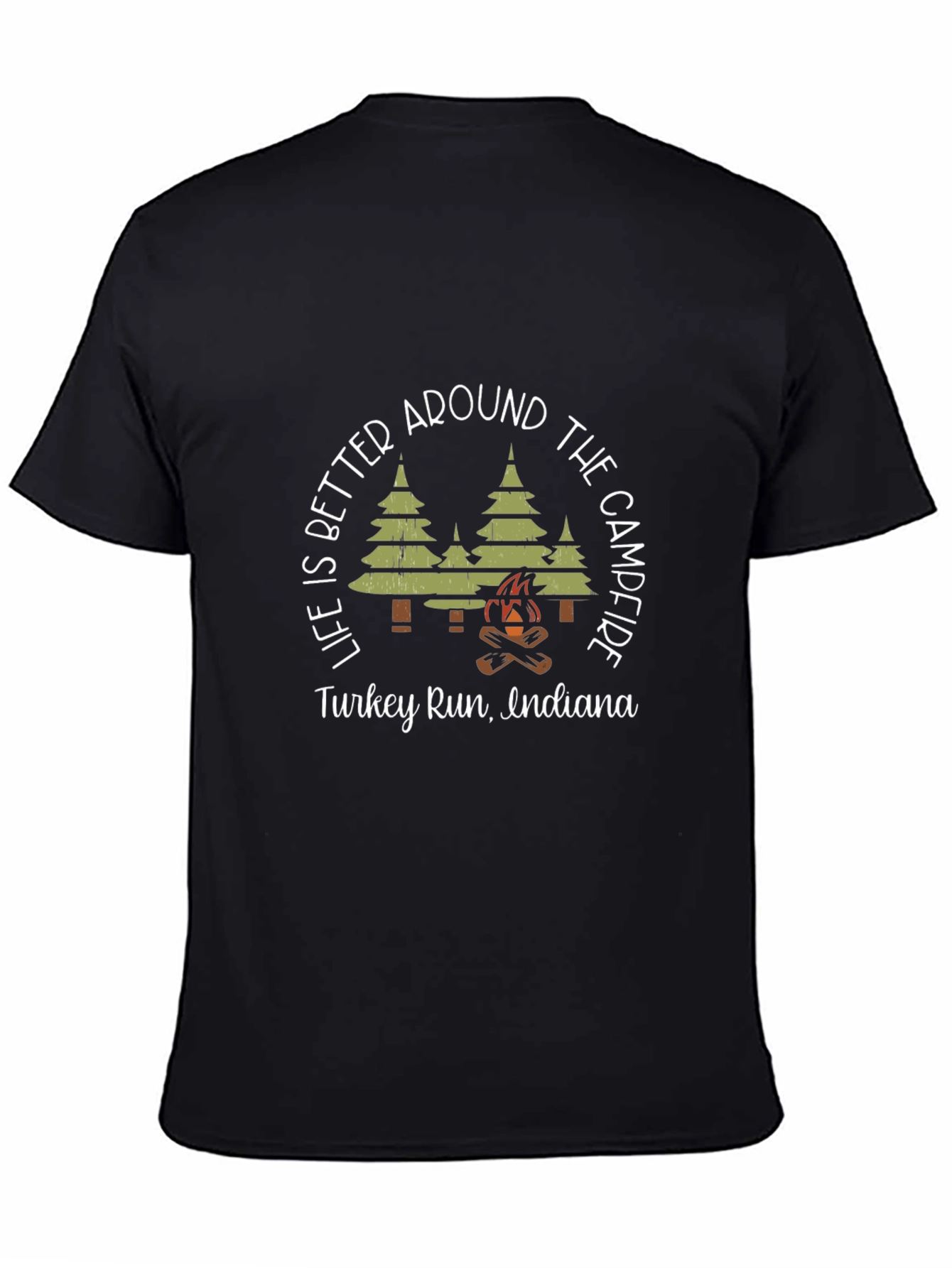 Turkey Run Indiana Campfire Graphic Tee