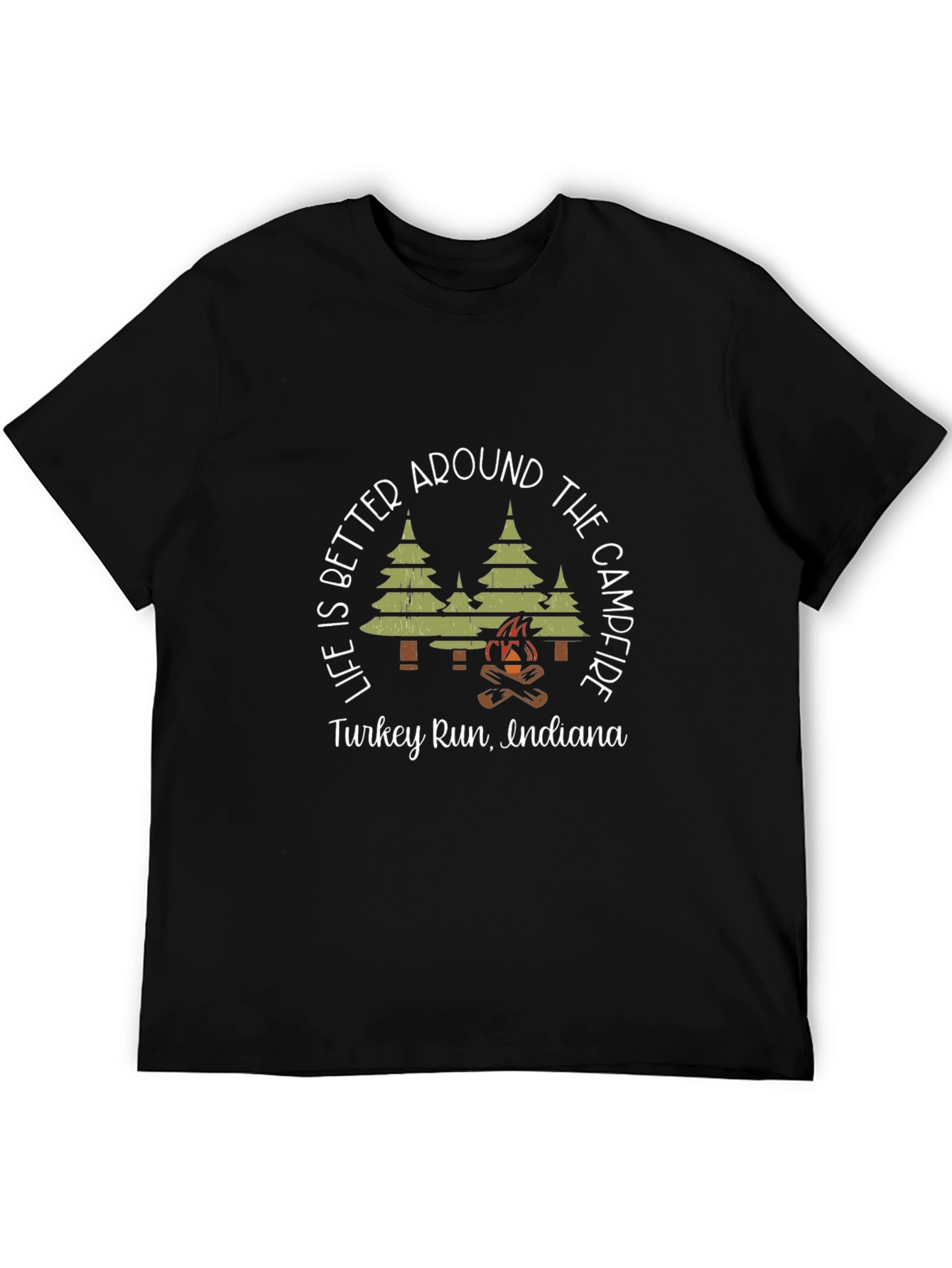 Turkey Run Indiana Campfire Graphic Tee