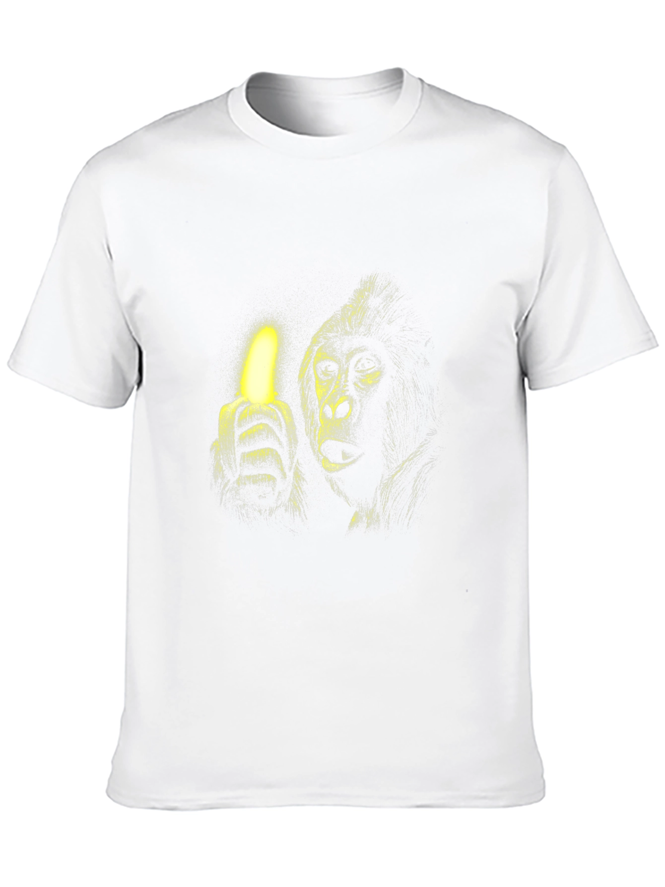Gorilla Banana Glow Black T-Shirt