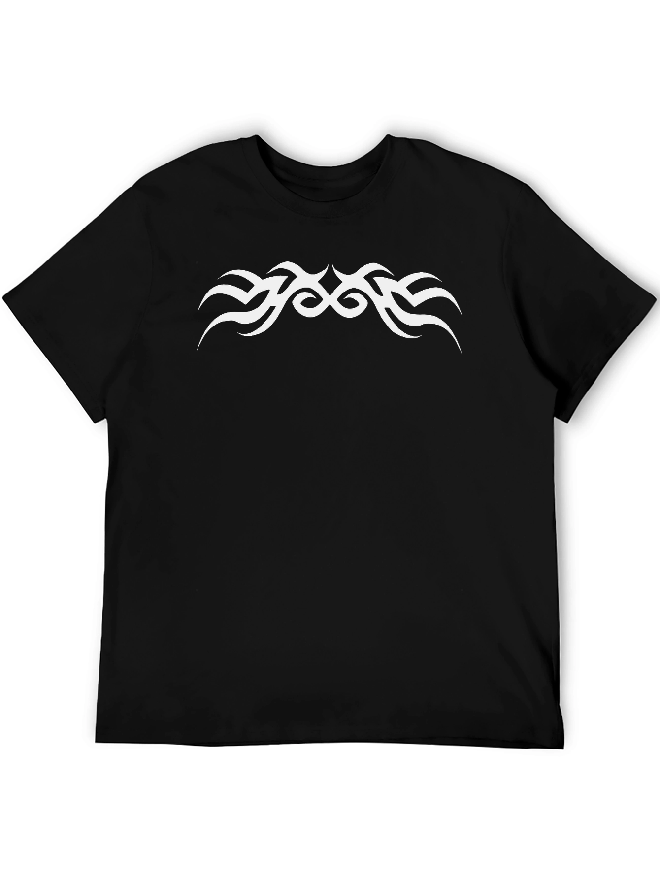 Tribal Tattoo Graphic Black T-Shirt