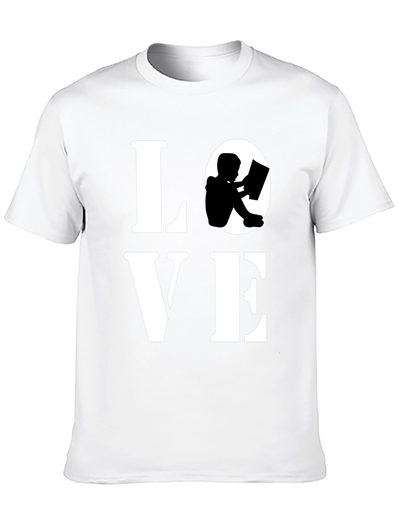 Love Reading Graphic Tee - Black Cotton Blend