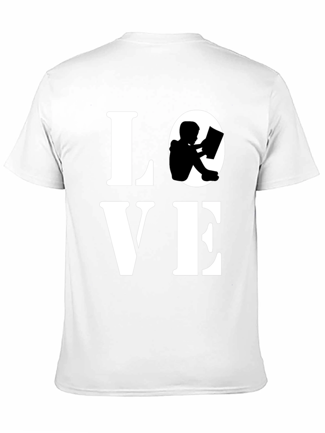 Love Reading Graphic Tee - Black Cotton Blend