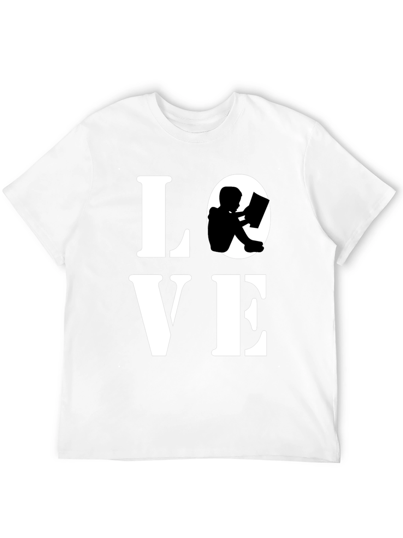 Love Reading Graphic Tee - Black Cotton Blend