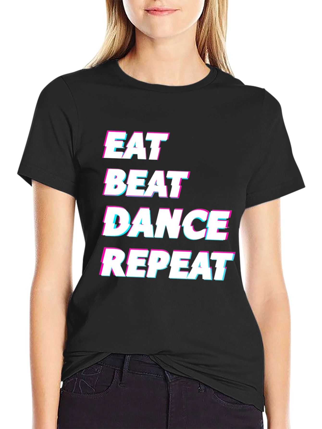 Eat Beat Dance Repeat Graphic T-Shirt