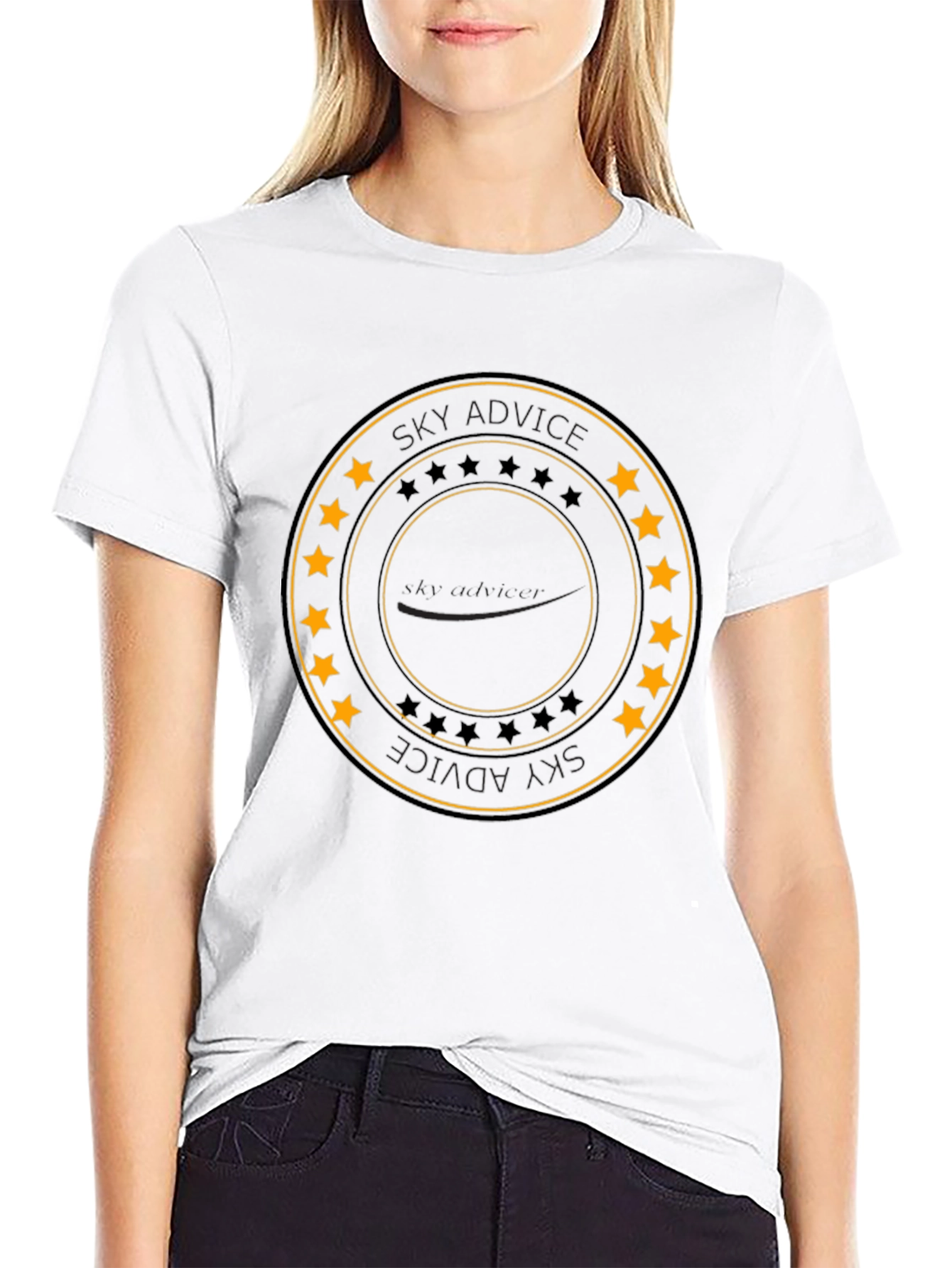 Sky Advice Graphic Black T-Shirt