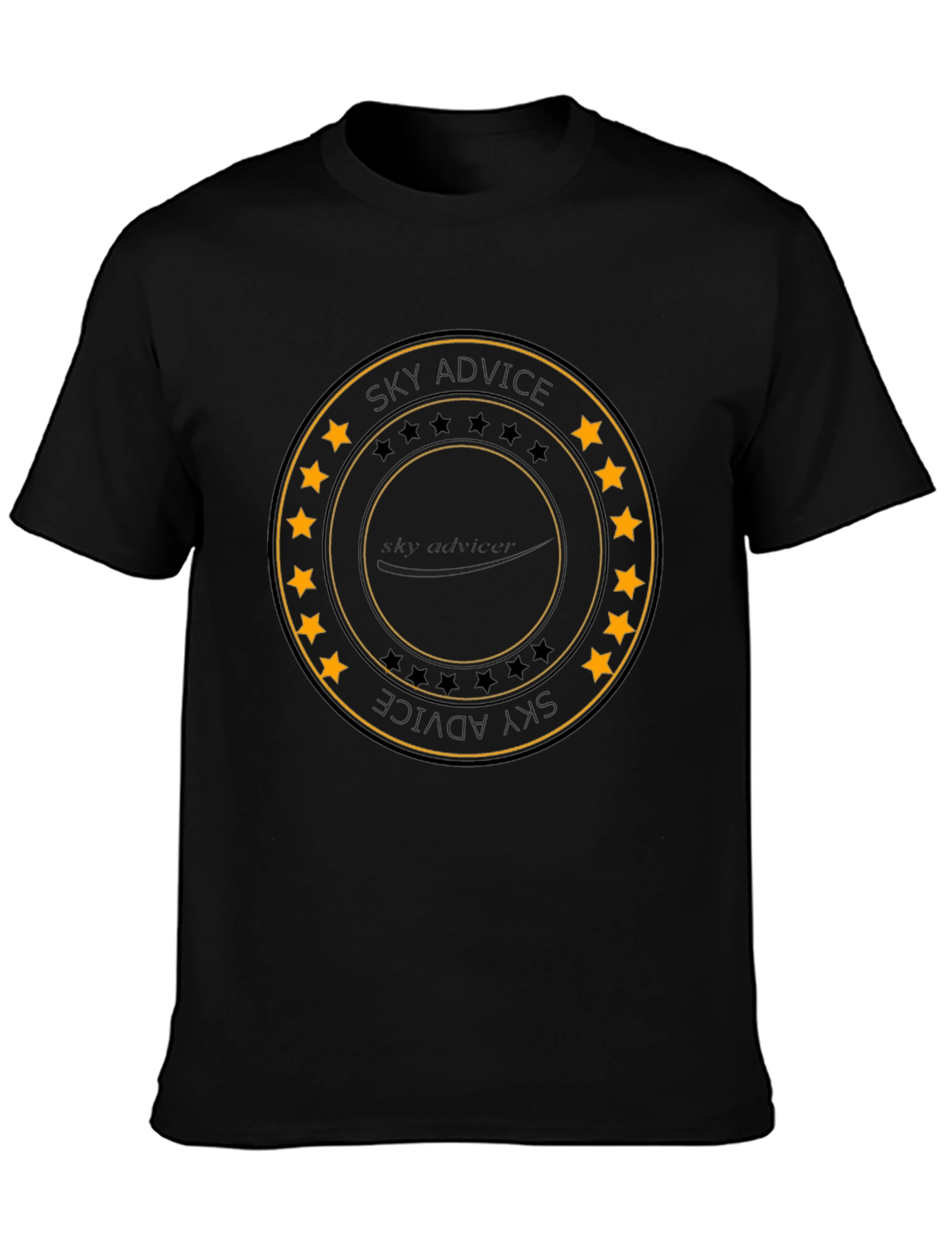 Sky Advice Graphic Black T-Shirt