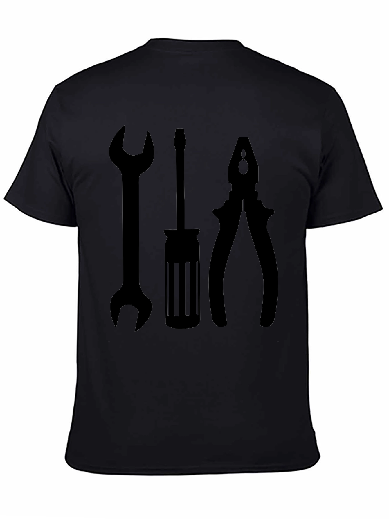 Mechanic Tool Graphic Tee - Mens Black T-Shirt