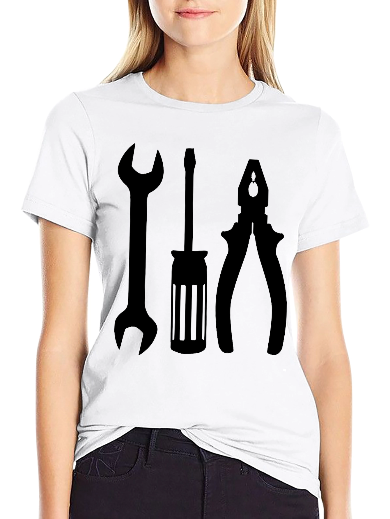 Mechanic Tool Graphic Tee - Mens Black T-Shirt