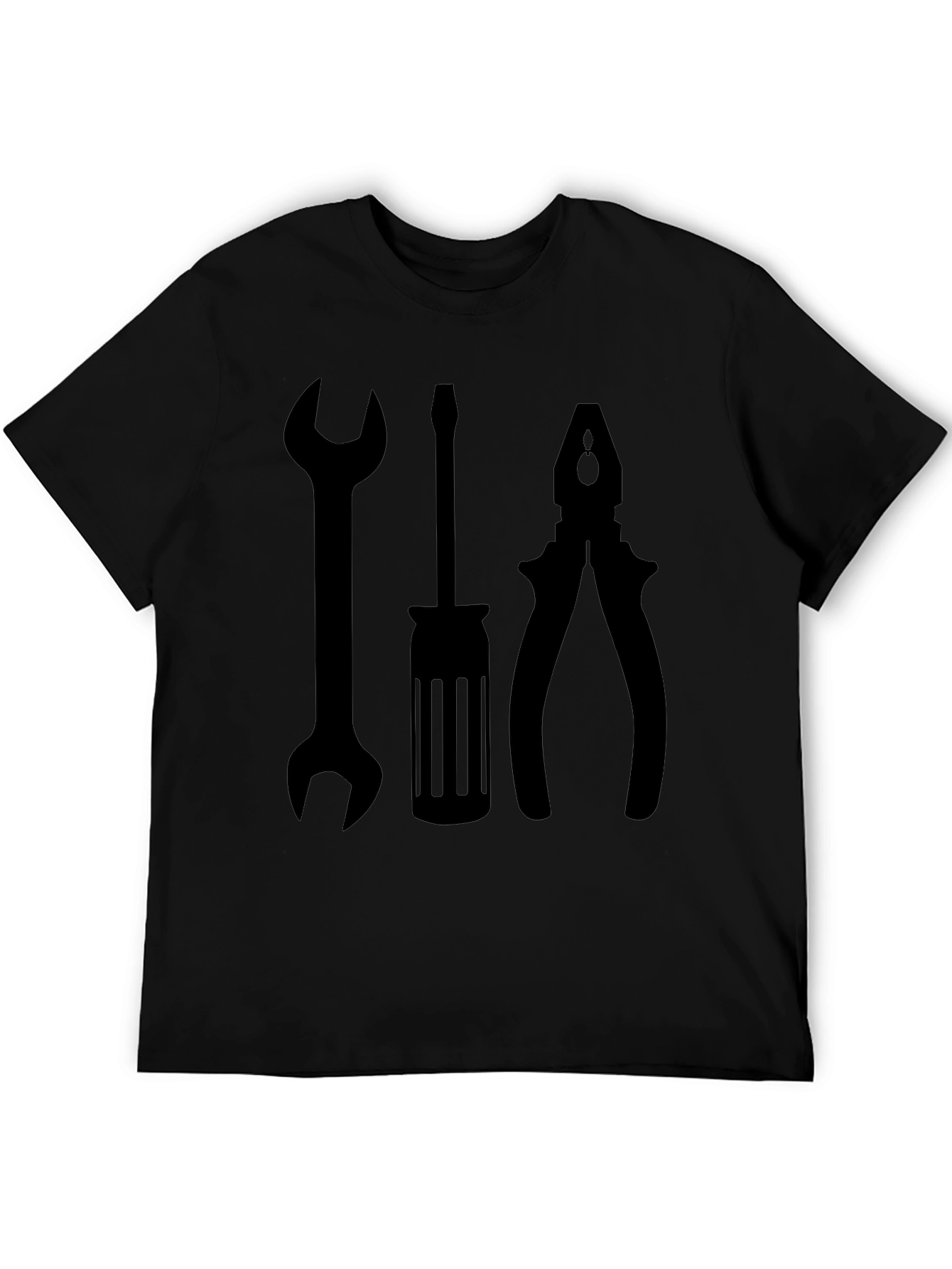 Mechanic Tool Graphic Tee - Mens Black T-Shirt