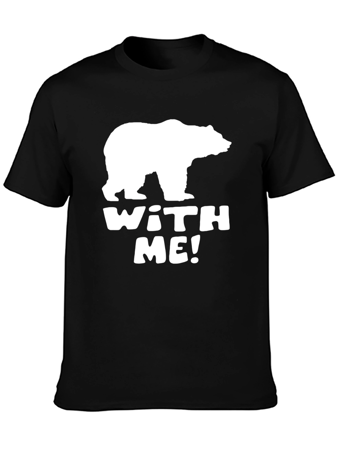 Bear With Me Graphic Tee - Black
