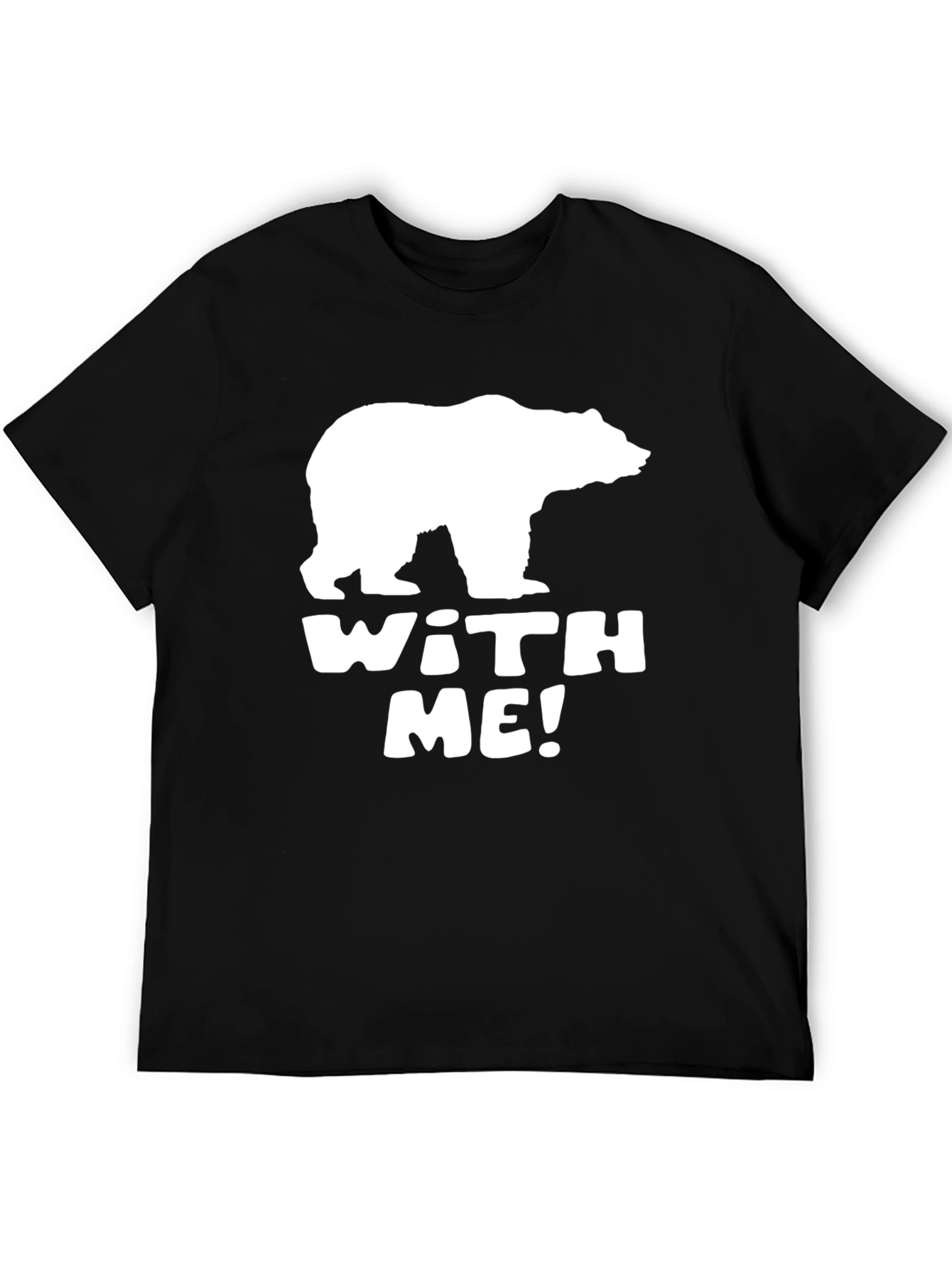 Bear With Me Graphic Tee - Black