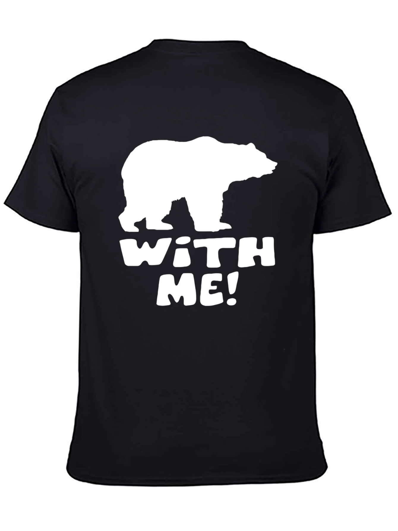 Bear With Me Graphic Tee - Black