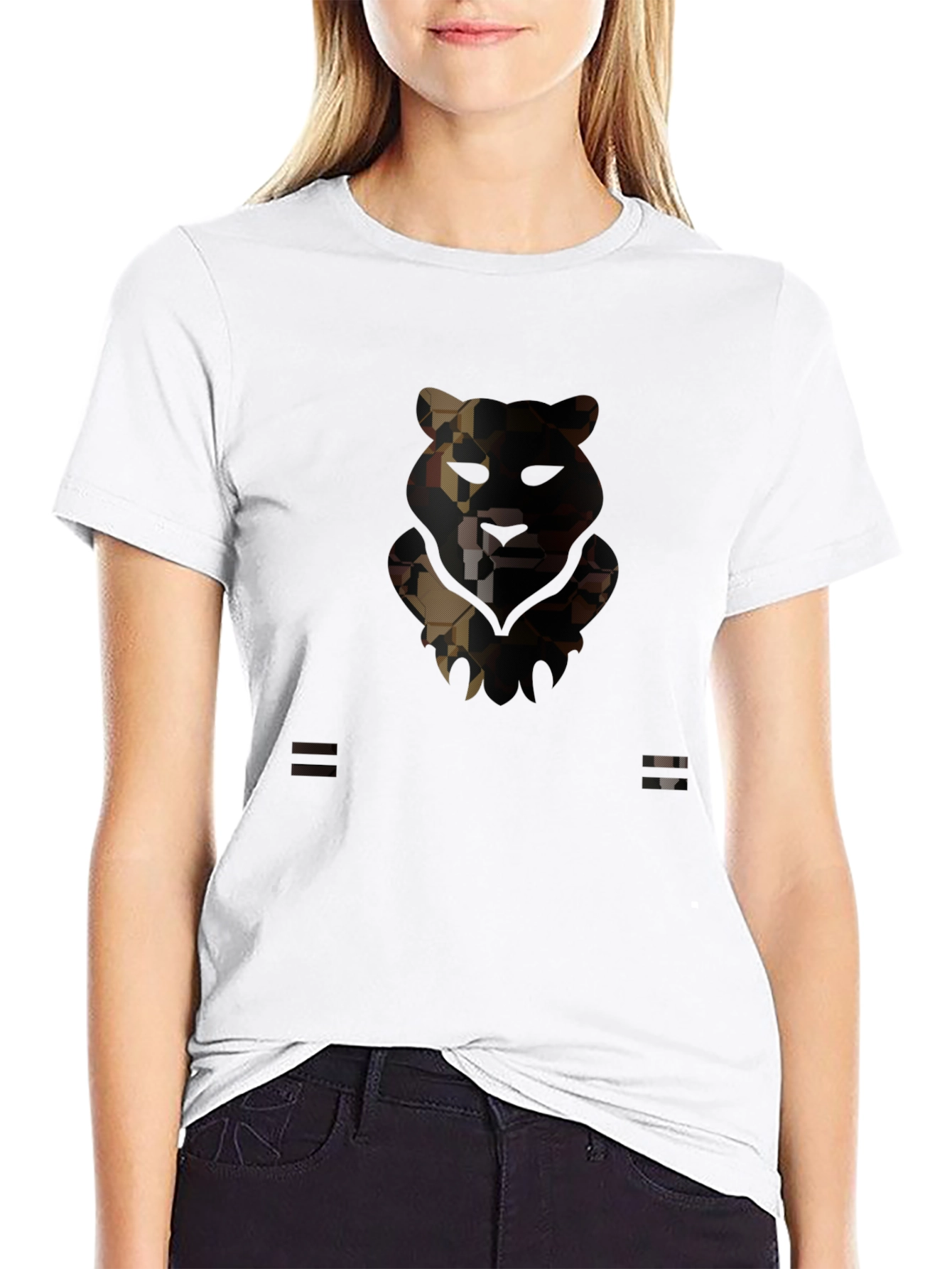 Urban Camo Bear Graphic T-Shirt