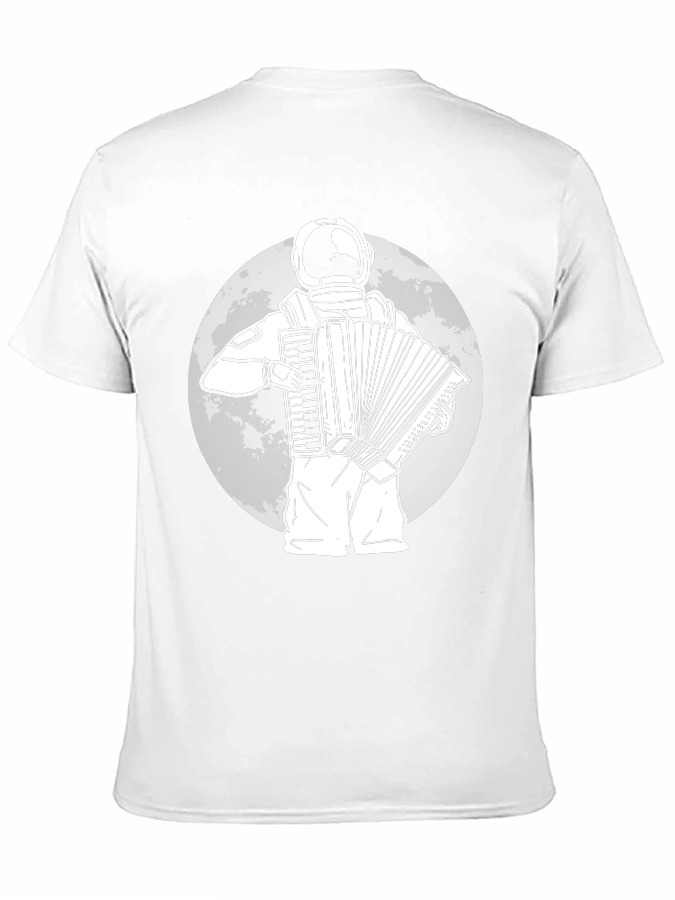 Astronaut Accordion Player Graphic Tee