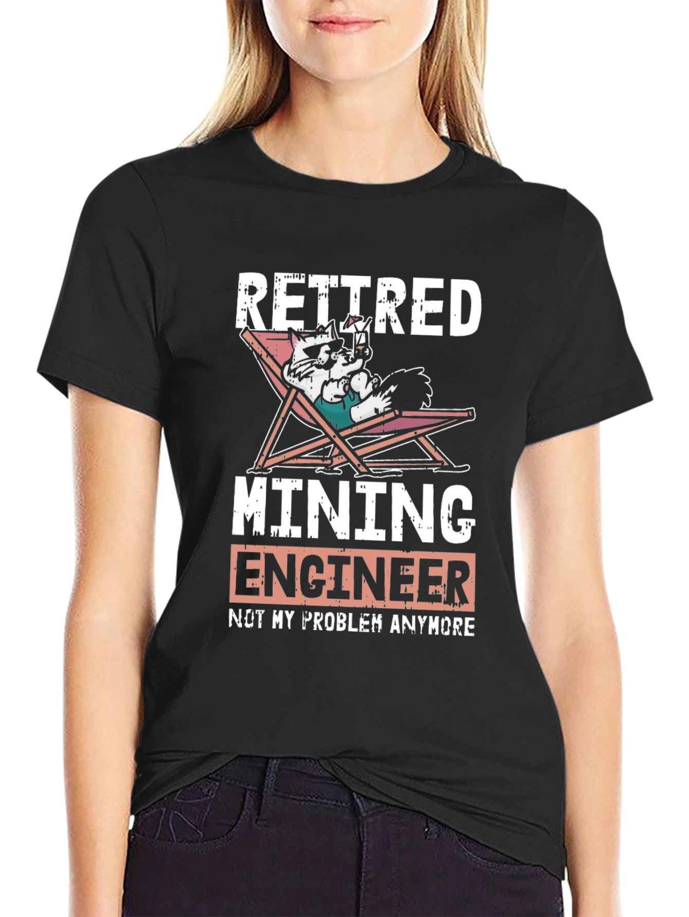 Retired Mining Engineer T-Shirt - Funny Graphic Tee