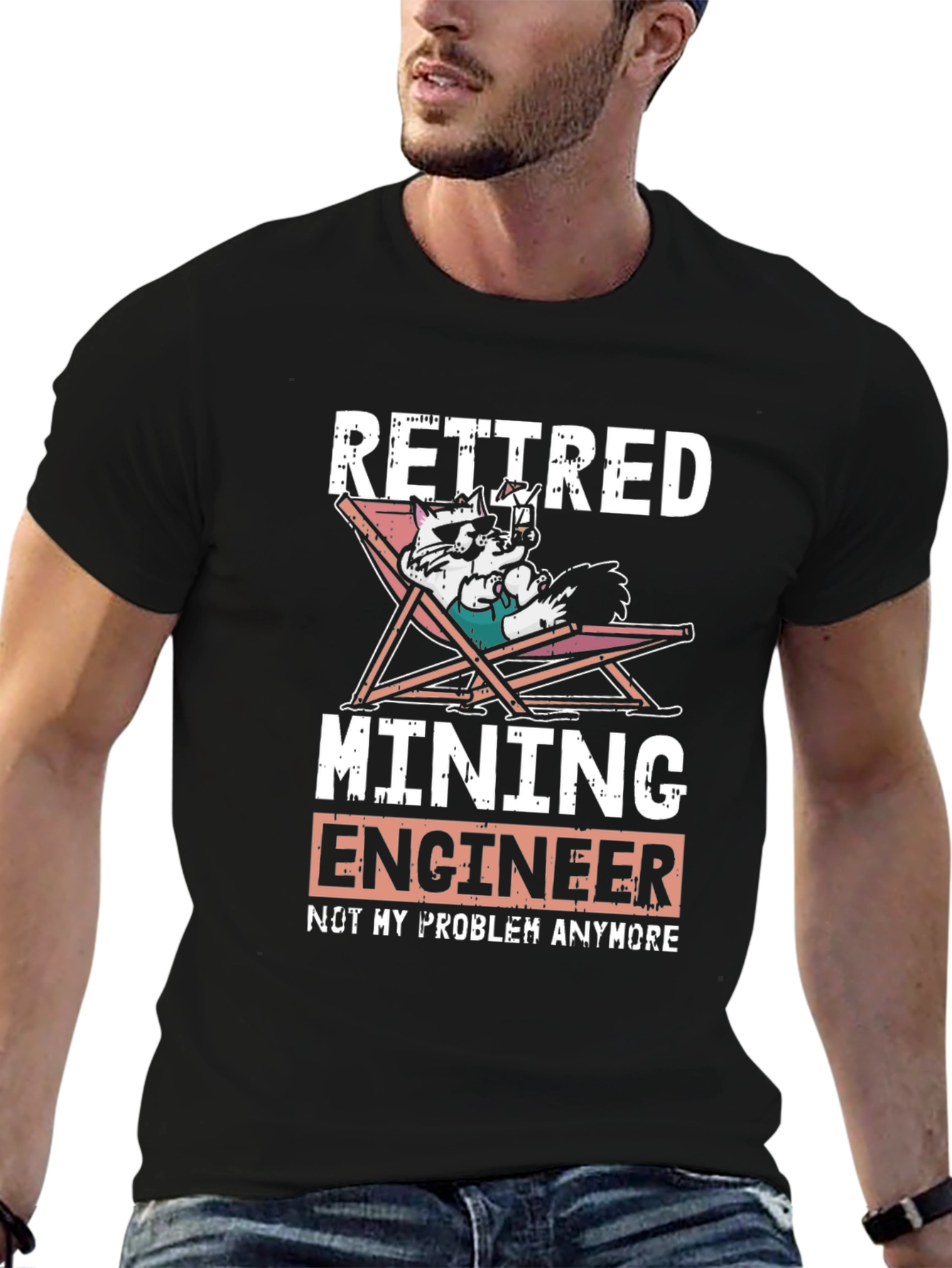 Retired Mining Engineer T-Shirt - Funny Graphic Tee