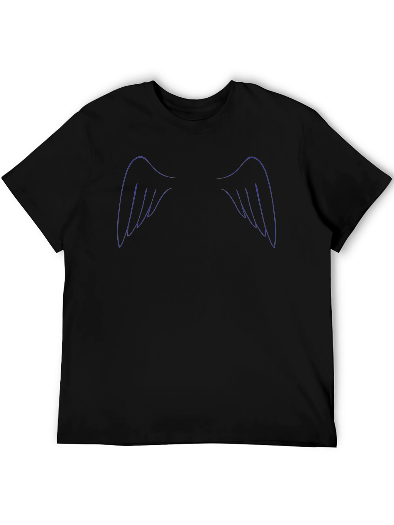 Angel Wings Graphic Black T-Shirt